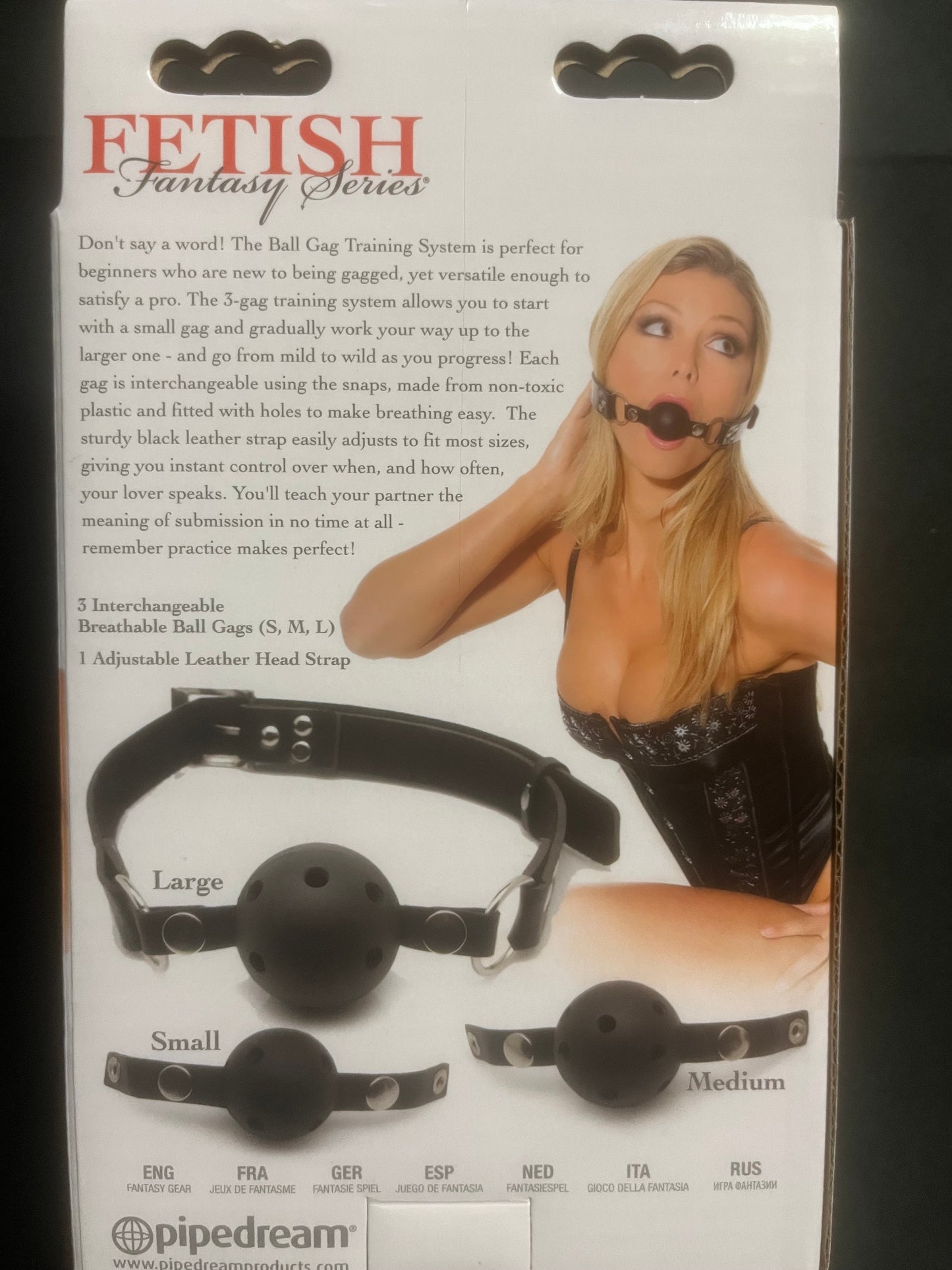 Pipedream Fetish Fantasy Series Ball Gag Training System