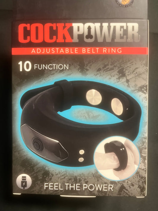 NassToys Cock Power Adjustable Belt Vibrating Ring