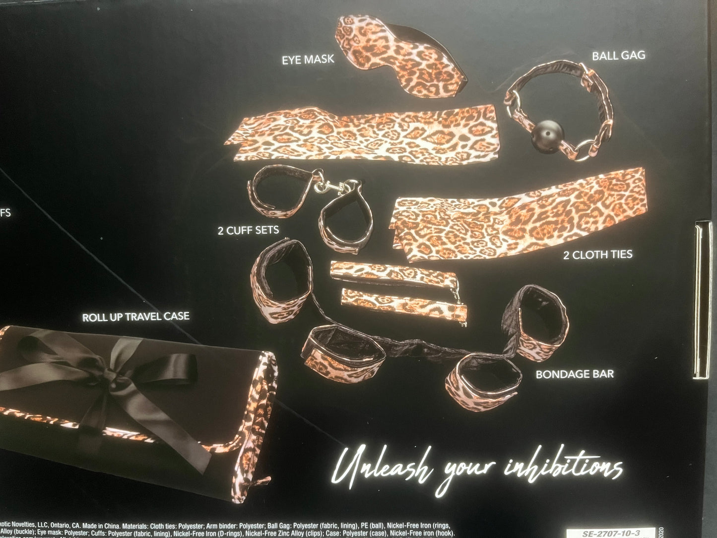 CalExotics Unleashed Surrender Leopard Bondage Set