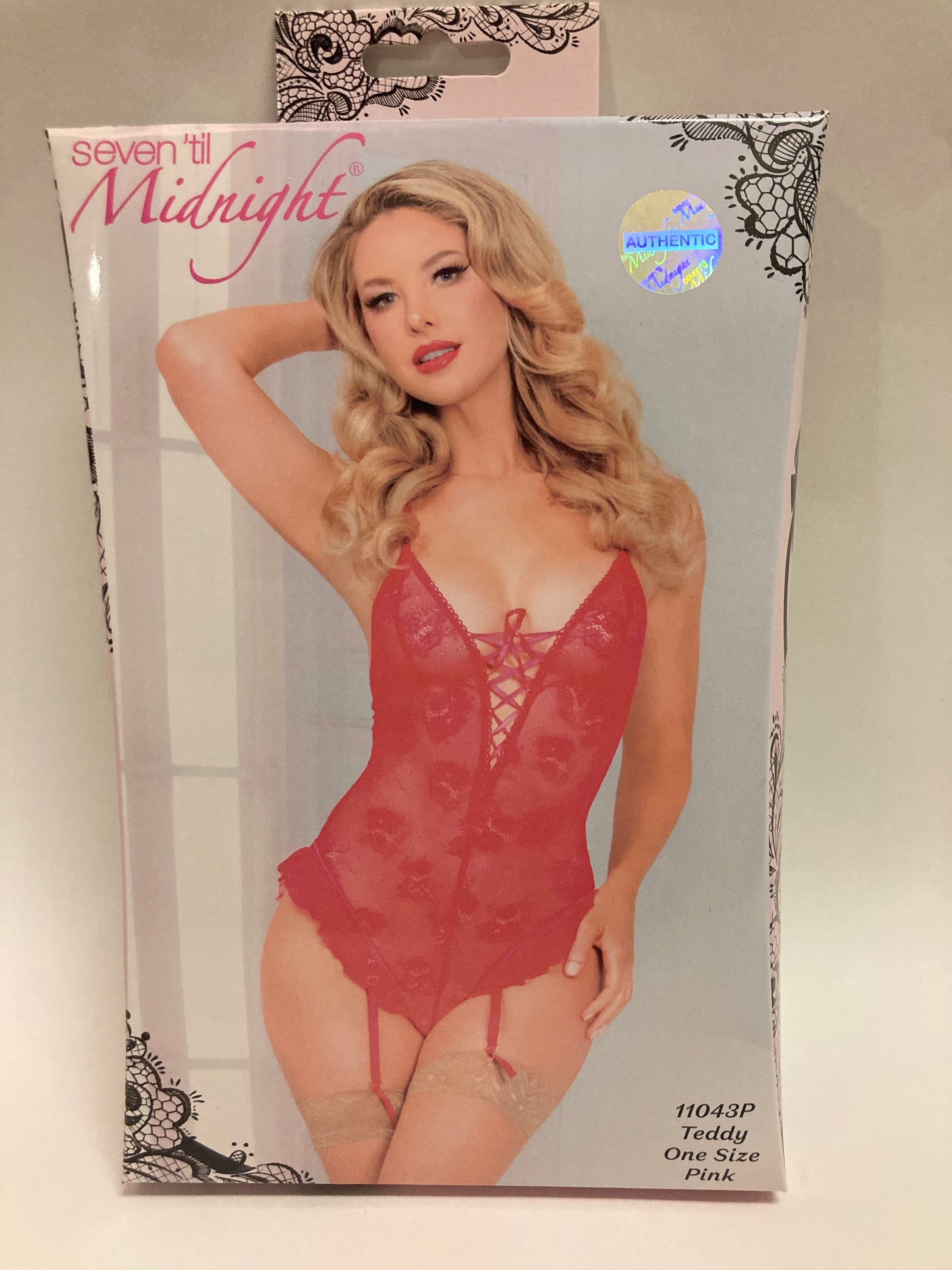Seven til Midnight Pink Teddy 11043P OS