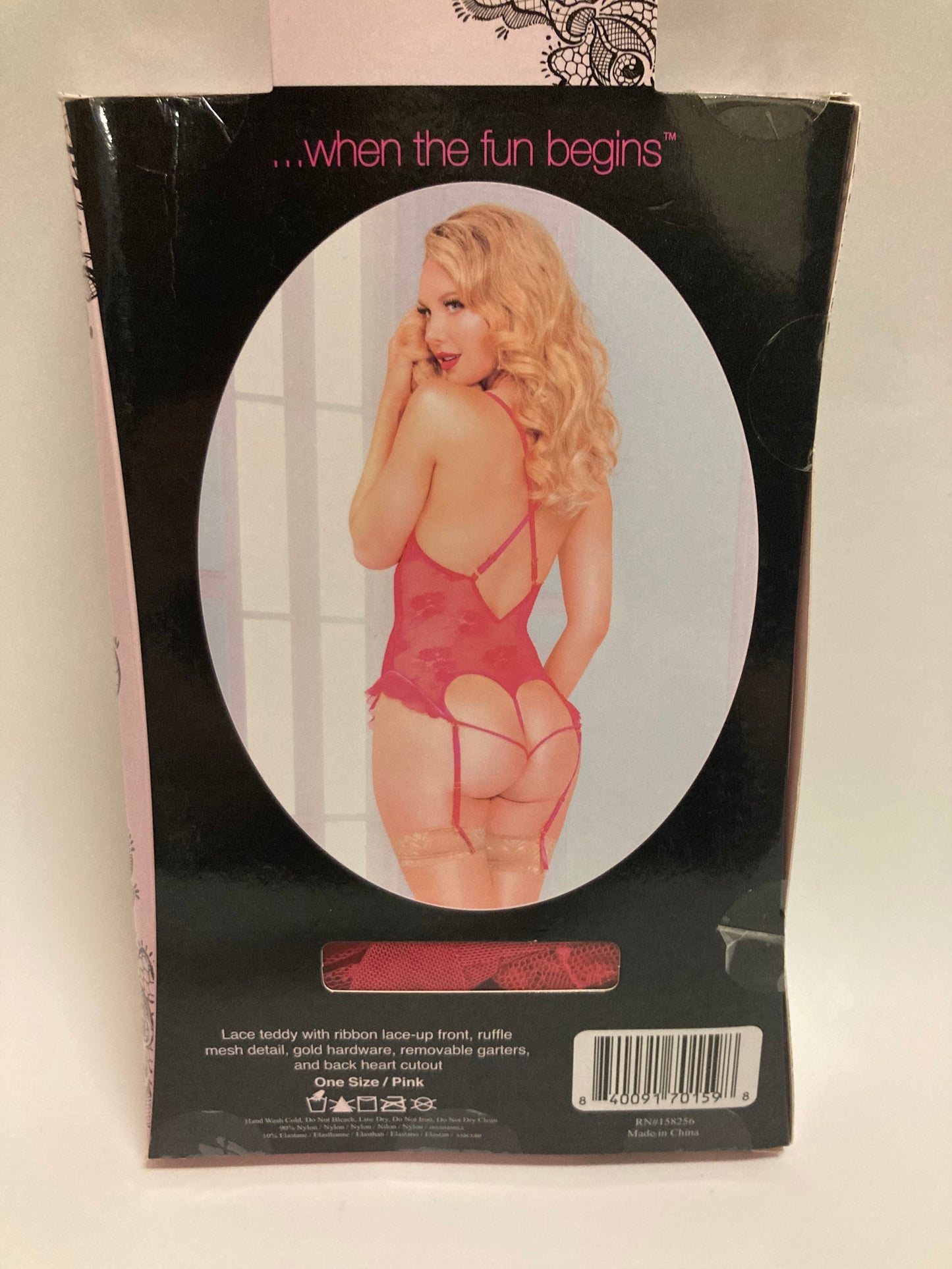 Seven til Midnight Pink Teddy 11043P OS