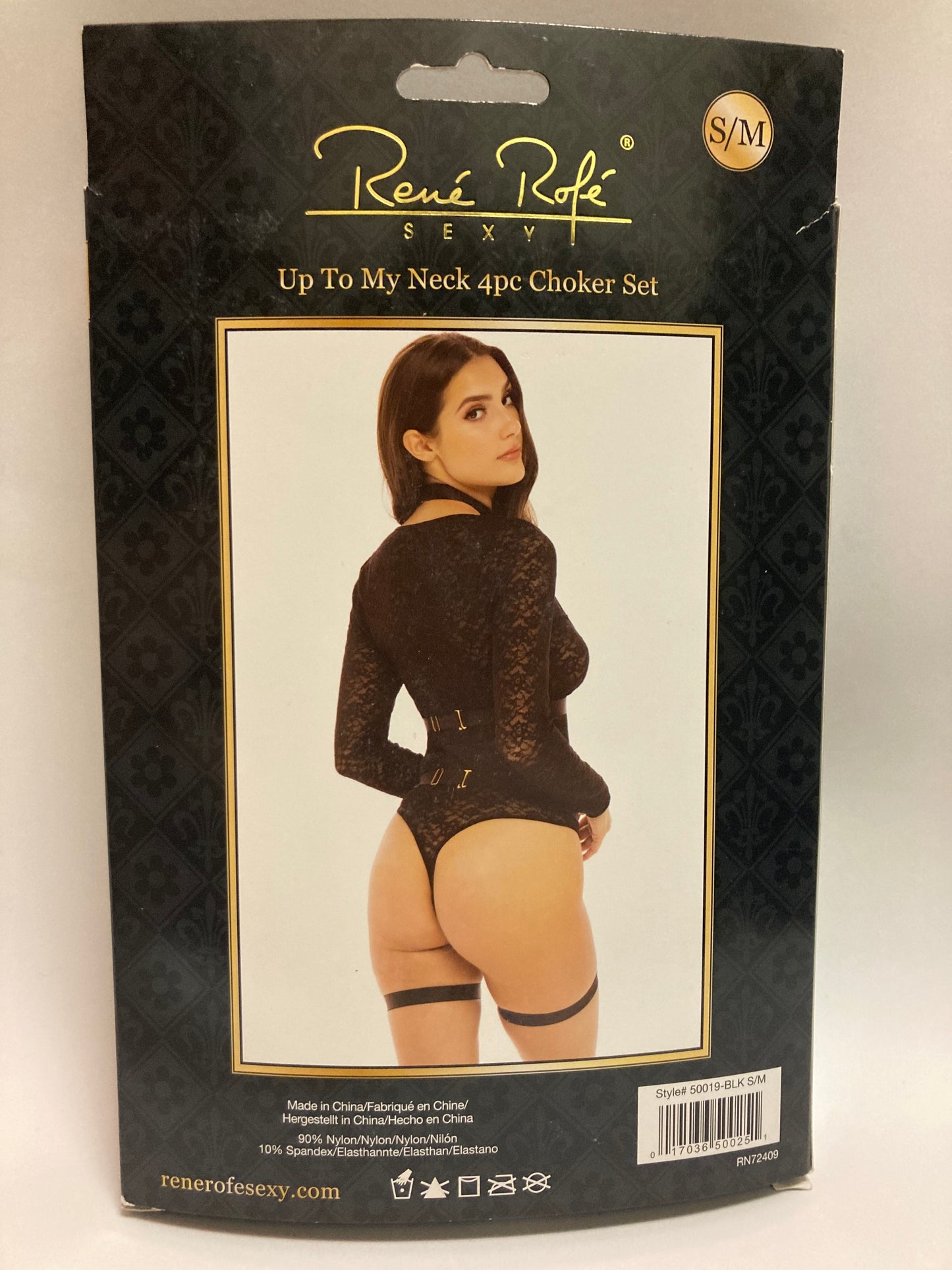 Rene Rofe Up to My Neck 4pc Black Choker Set