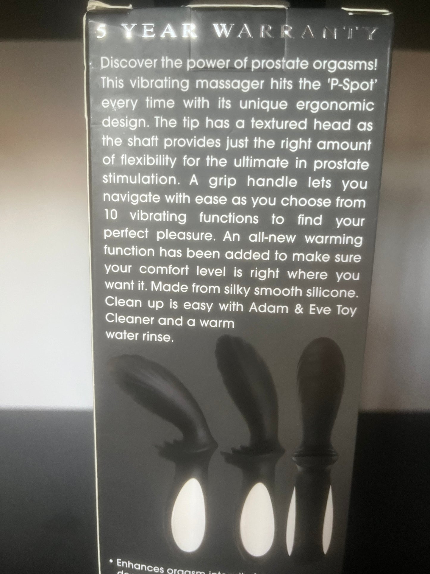Adam & Eve The Silicone Warming Prostate Massager