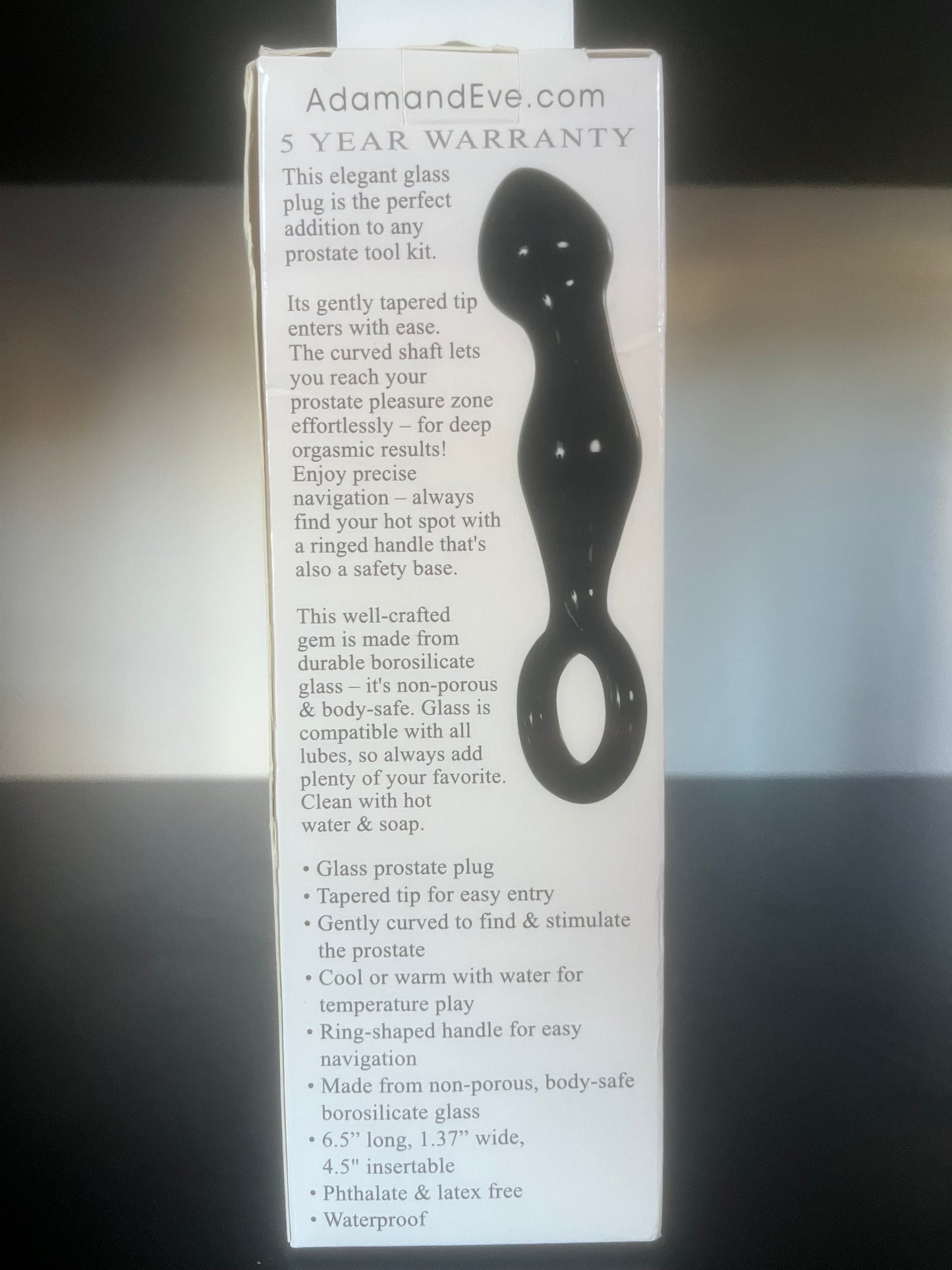 Adam's Glass Prostate Massager