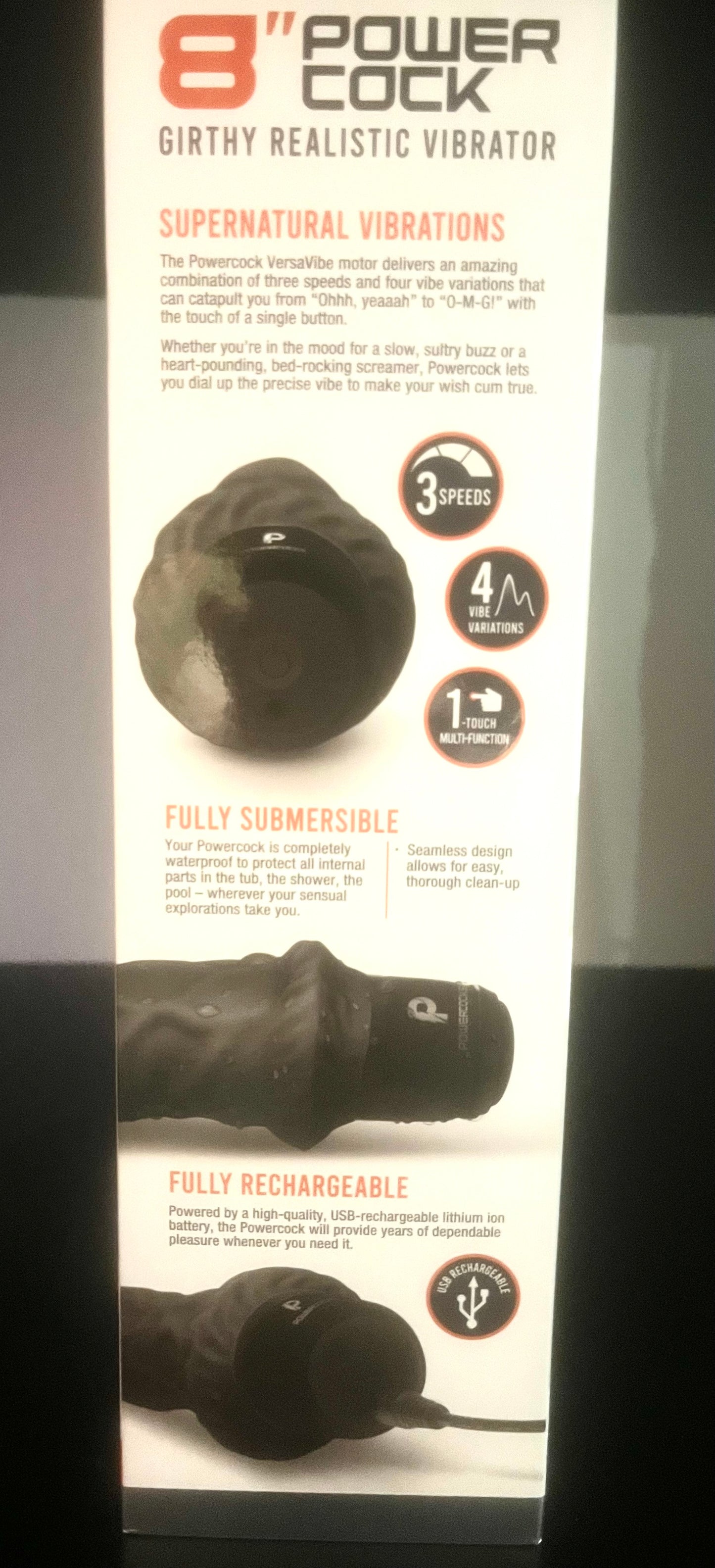 PowerCock 8 Inch Girthy Realistic Vibe