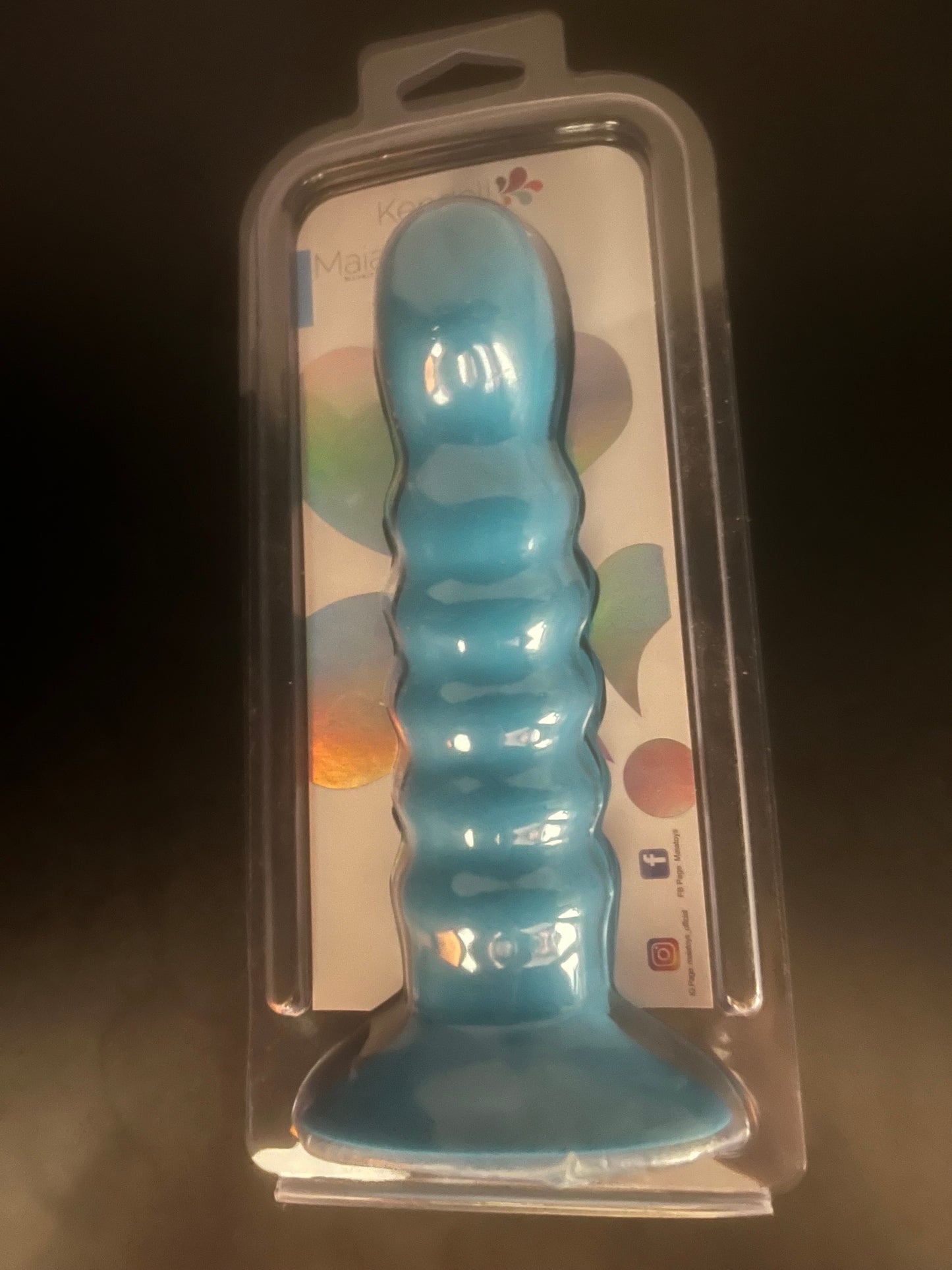 Maia Kendall Ribbed Silicone Dildo