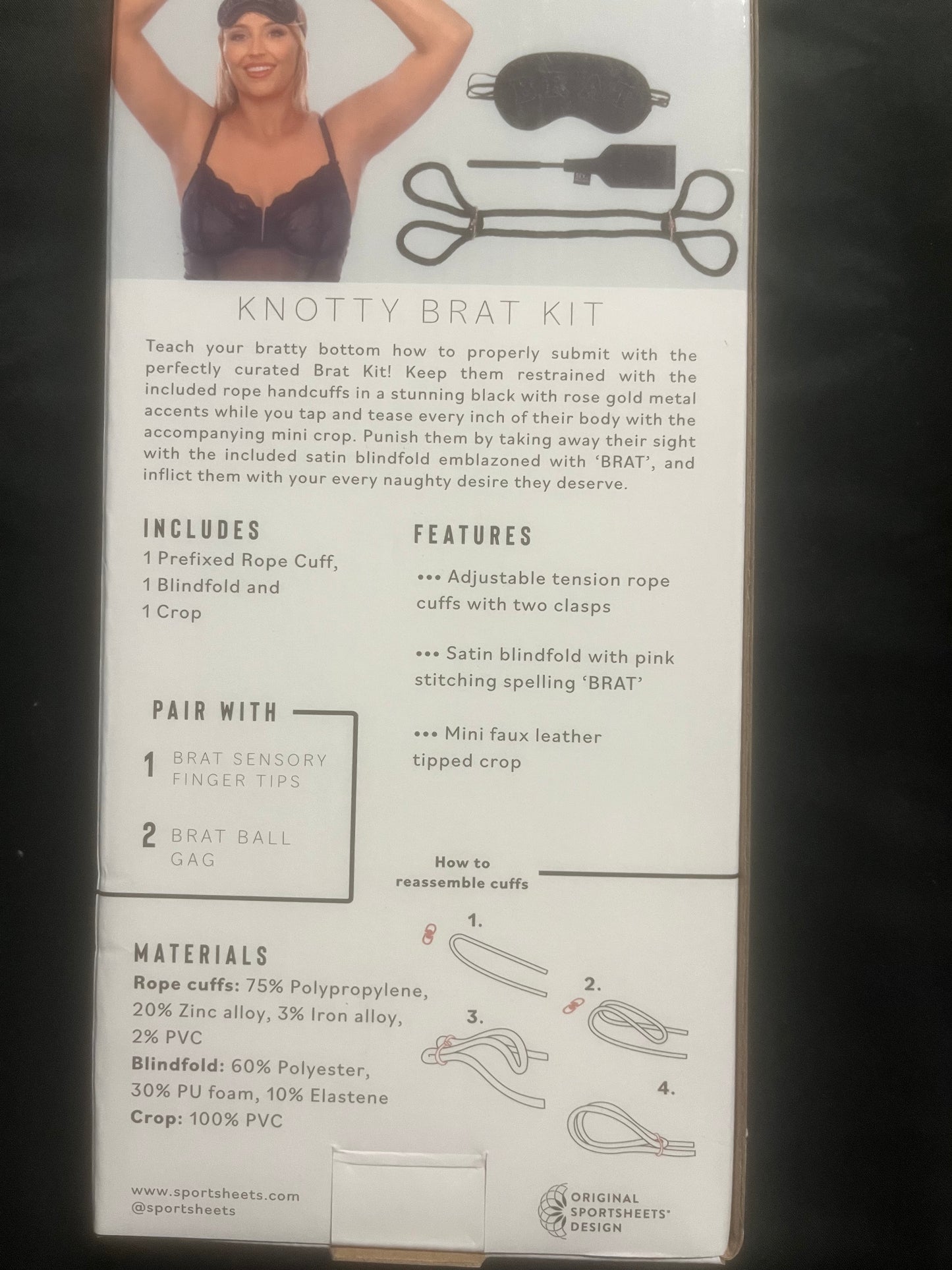 SportSheets Sex & Mischief Knotty Brat Bondage Kit