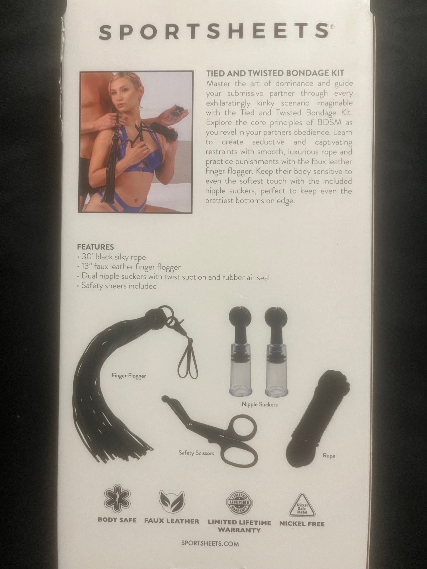 SportSheets Tied and Twisted Bondage Kit