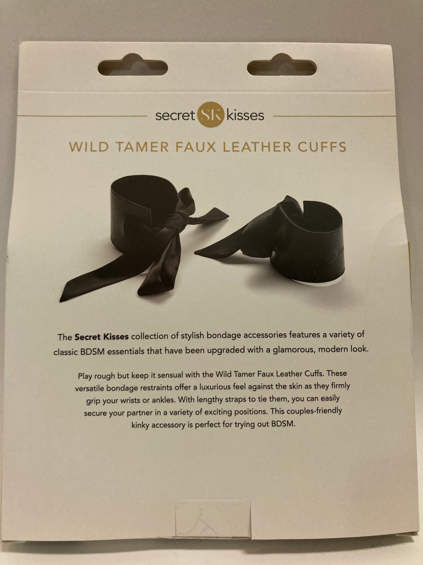 Secret Kisses Wild Tamer Faux Leather Cuffs