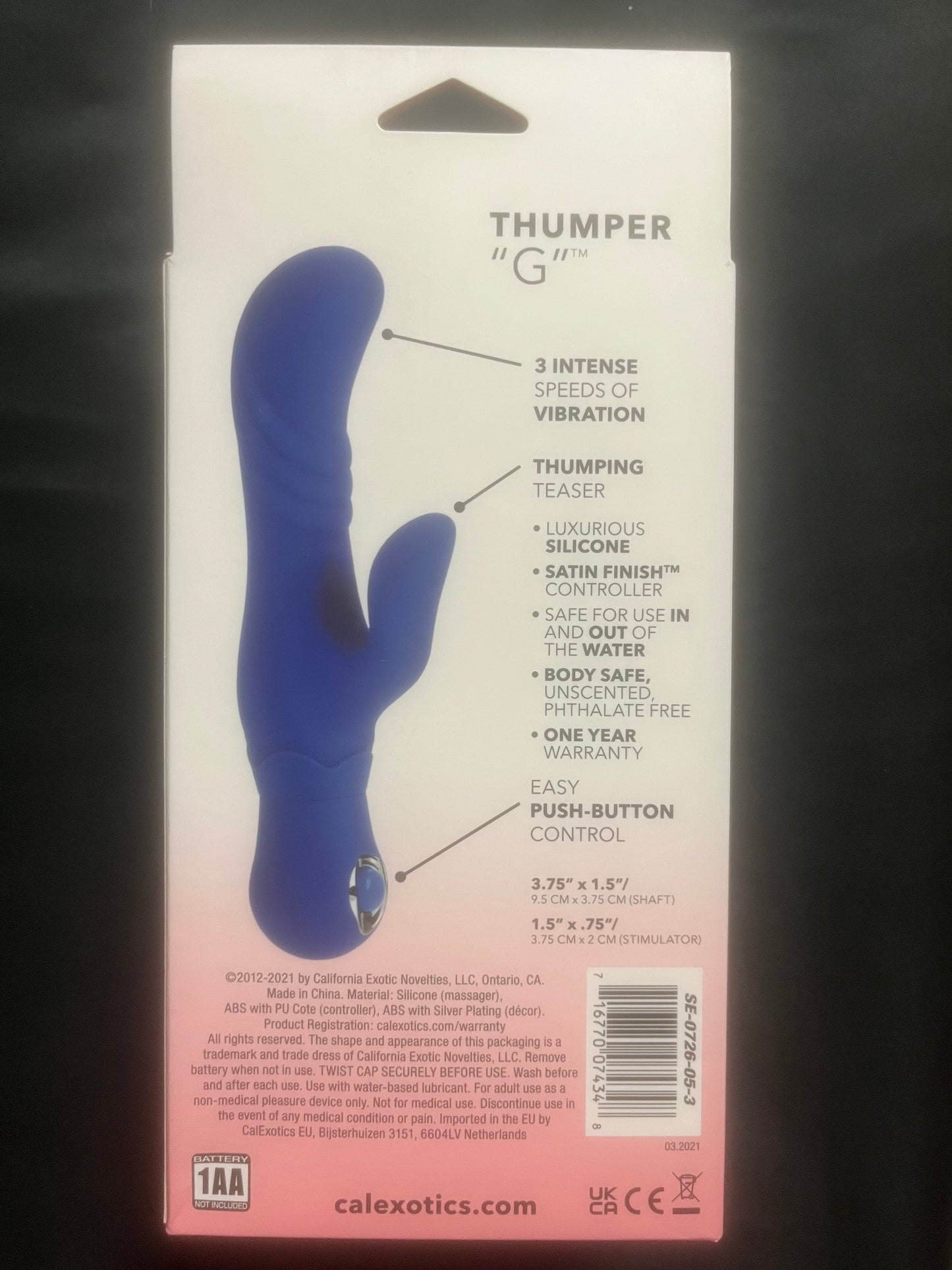 Posh Silicone Thumper G Vibe