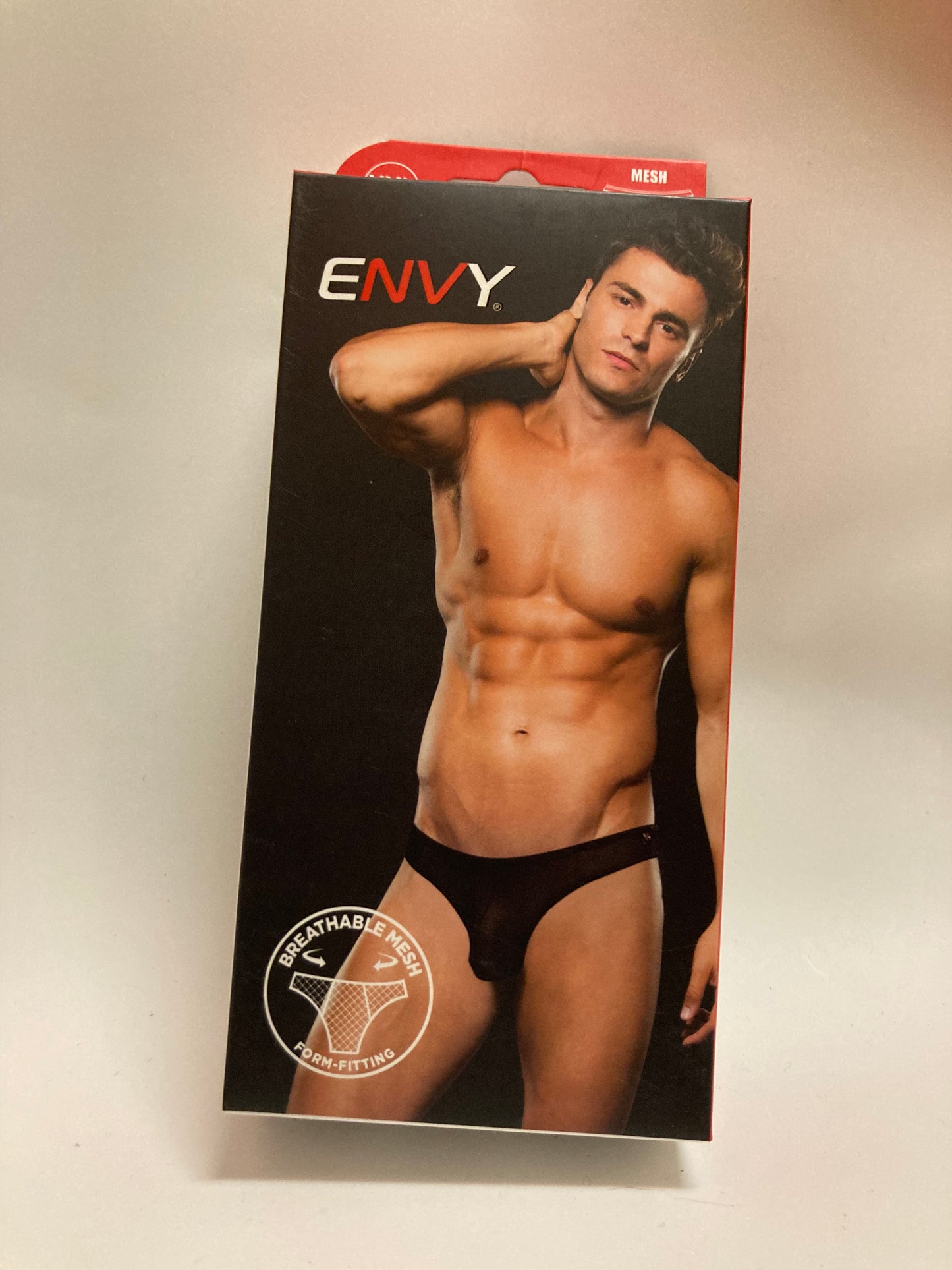 ENVY Mesh Thong - Black E078