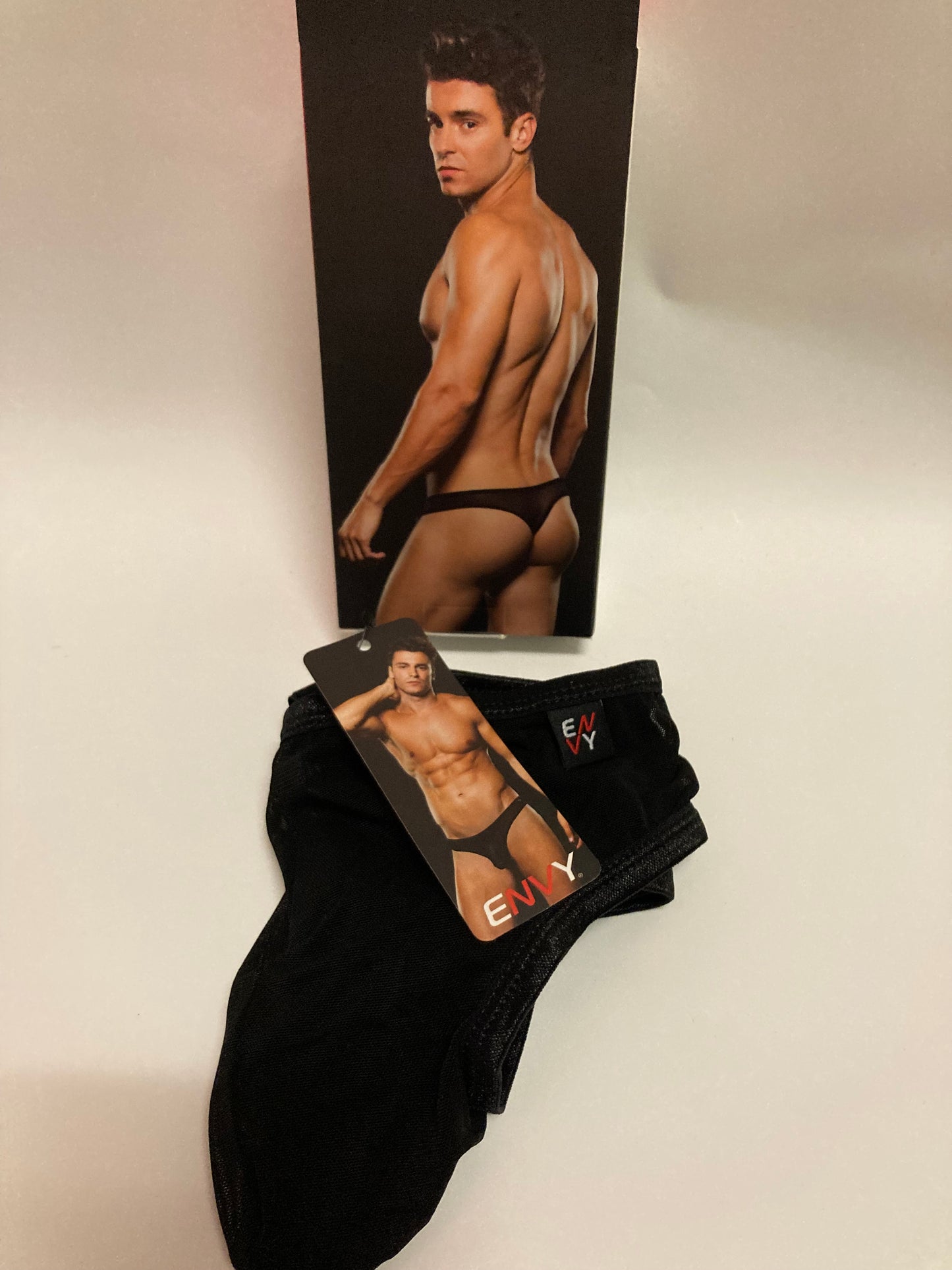 ENVY Mesh Thong - Black E078