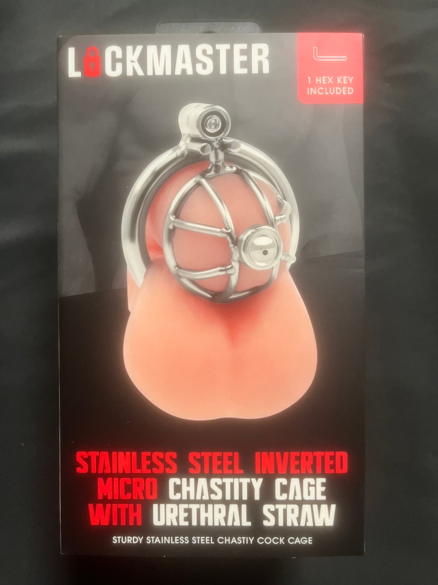 Lockmaster Inverted Urethral Straw Micro Chastity Cage