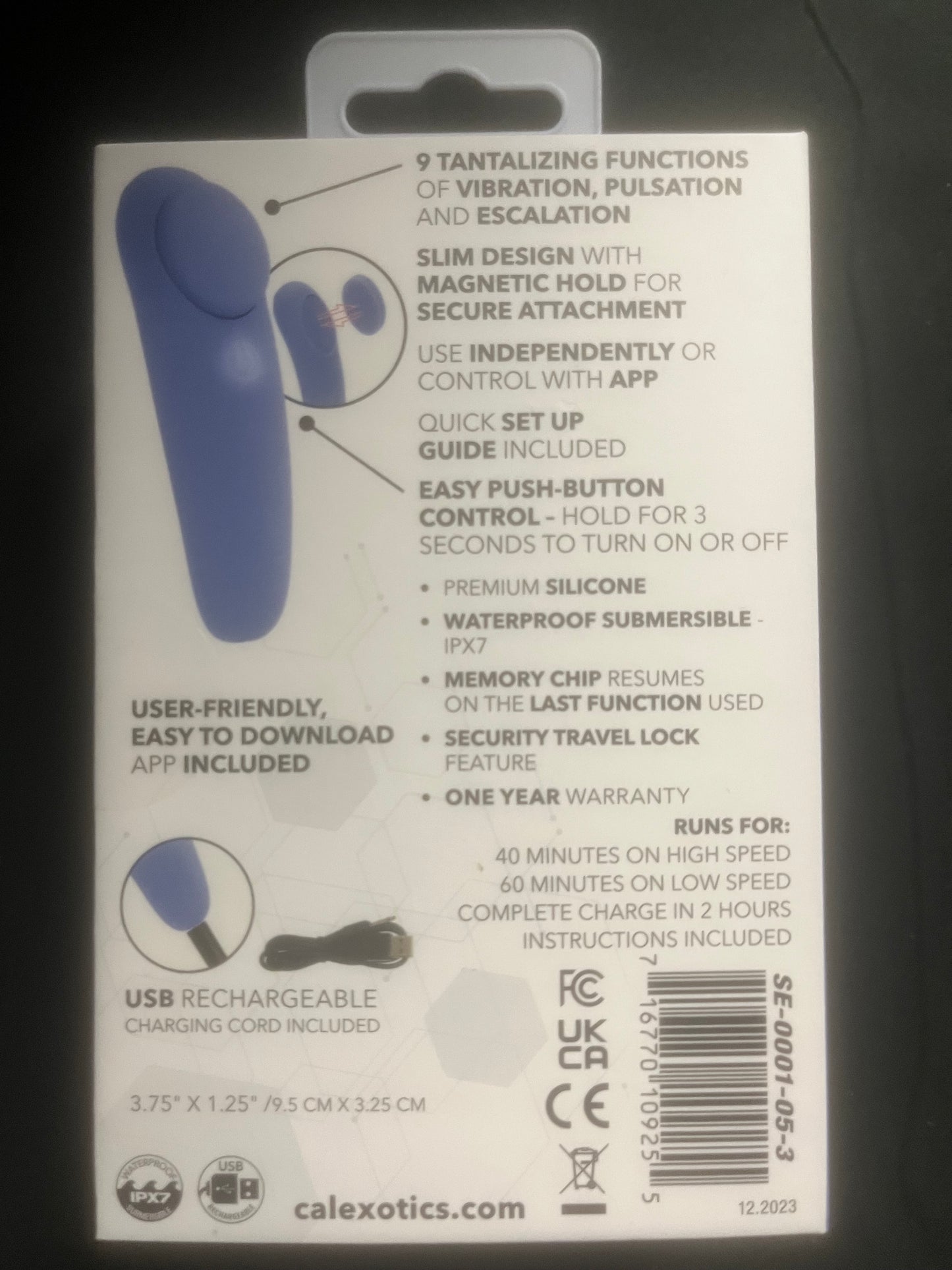CalExotics Connect App Controlled Panty Teaser Vibe