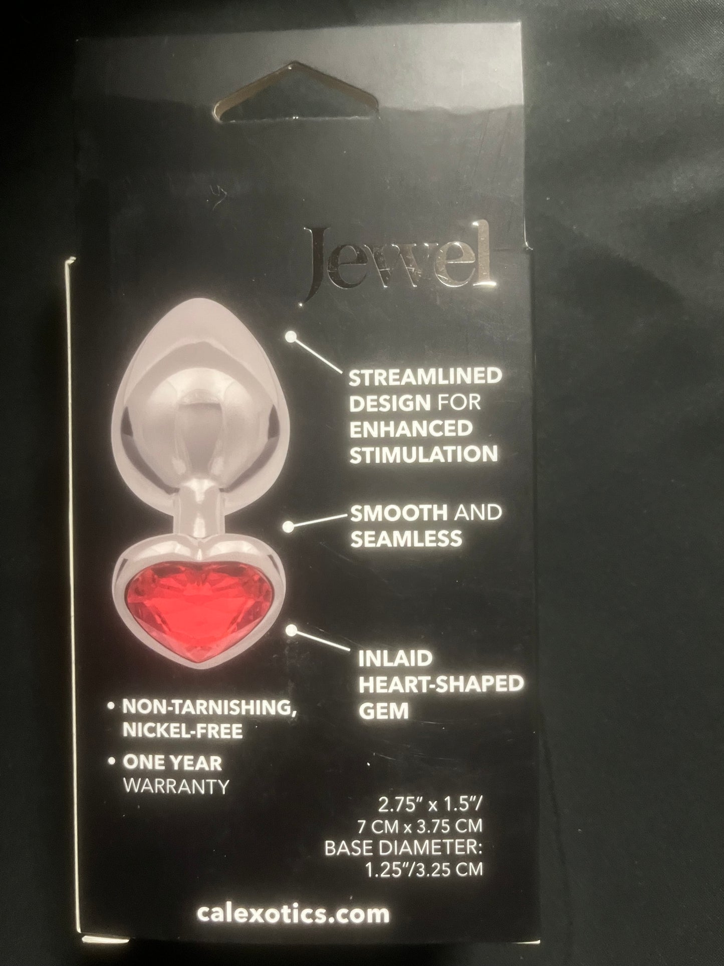 CalExotics Jewel Large Ruby Heart Plug