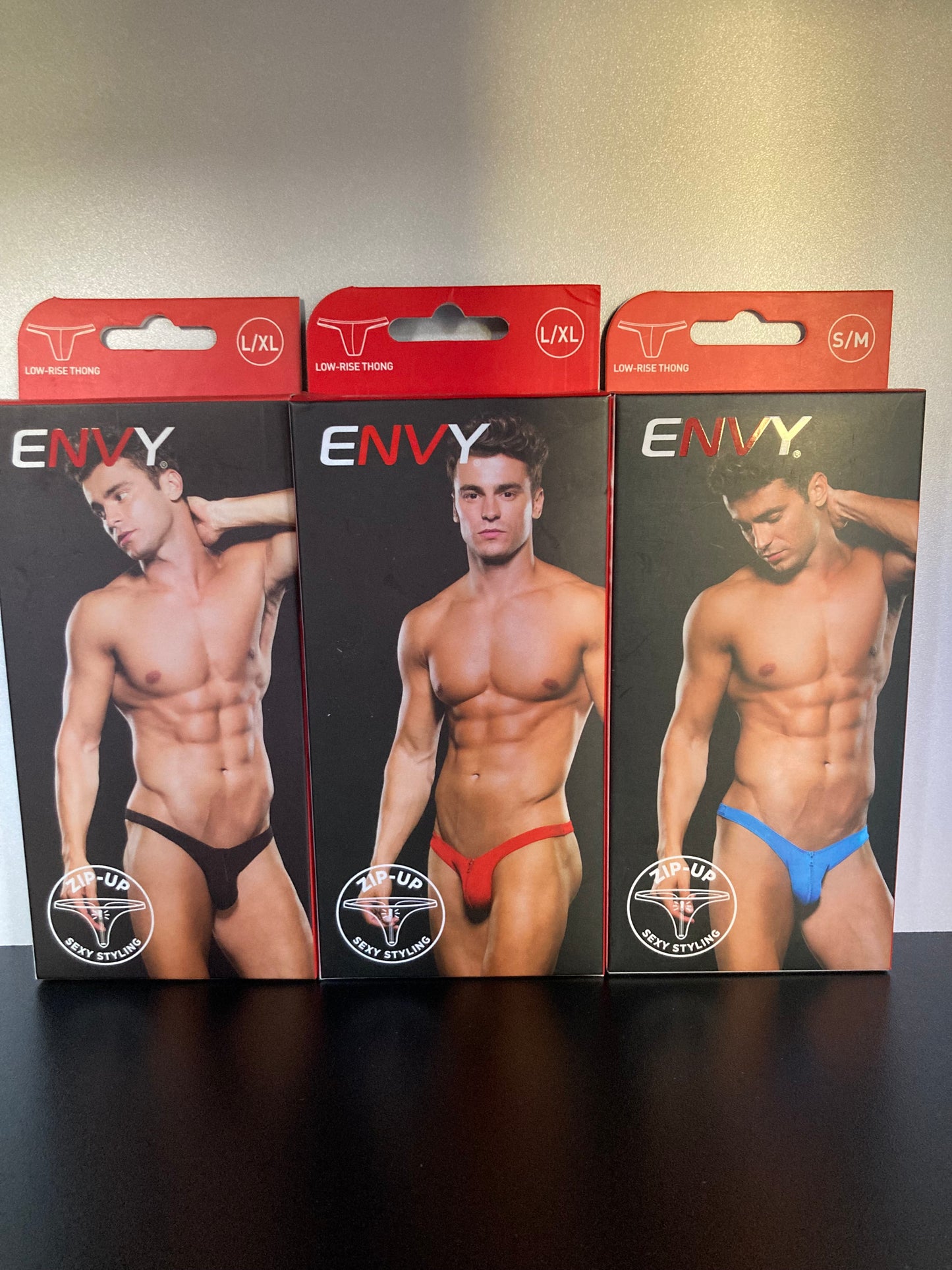 ENVY Zip Up Low Rise Thong E062
