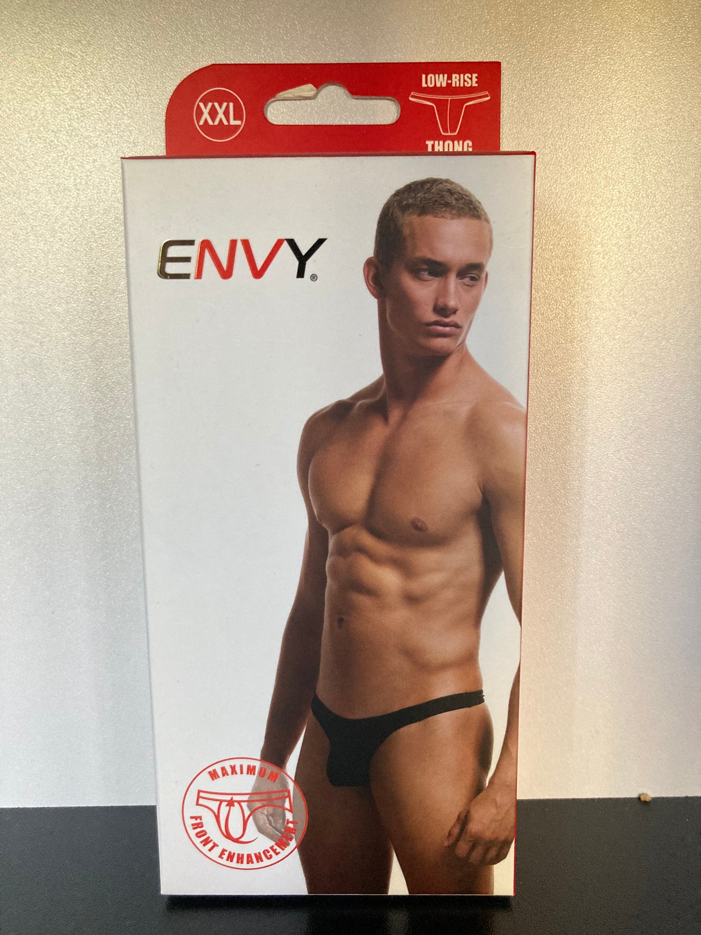 ENVY Low Rise Thong in Black E034-BLK