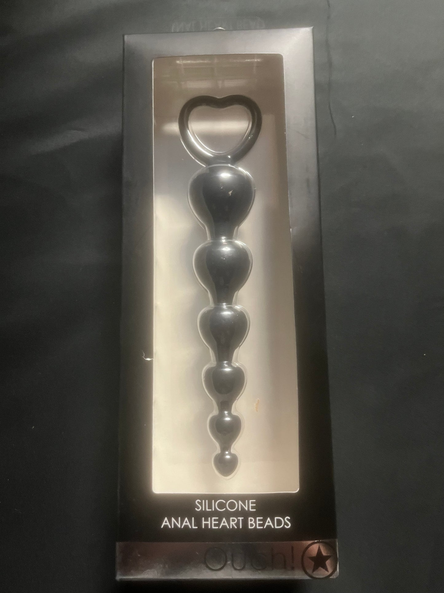 Ouch! Silicone Anal Heart Beads
