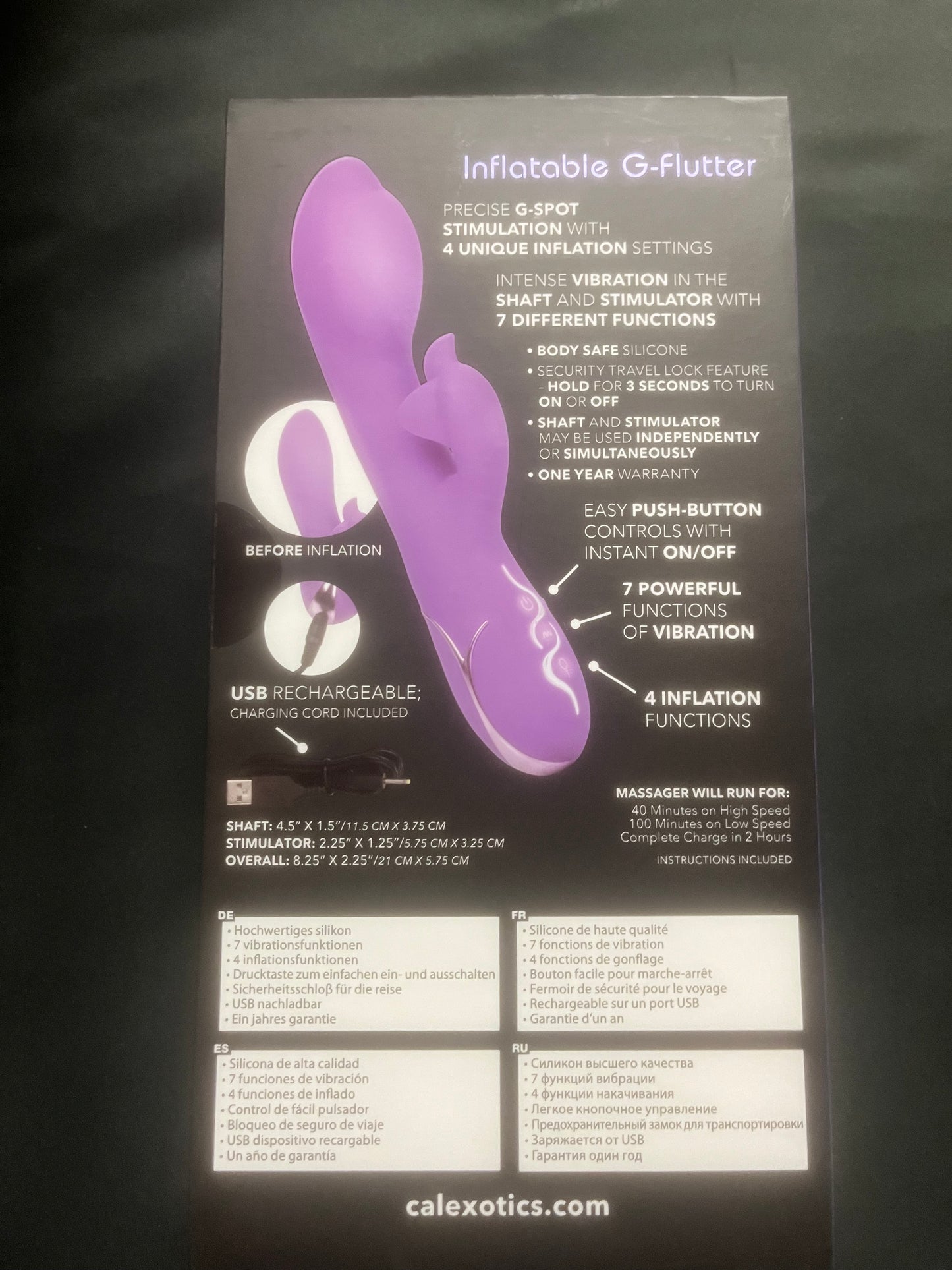 CalExotics Insatiable G Inflatable G-Flutter Vibe