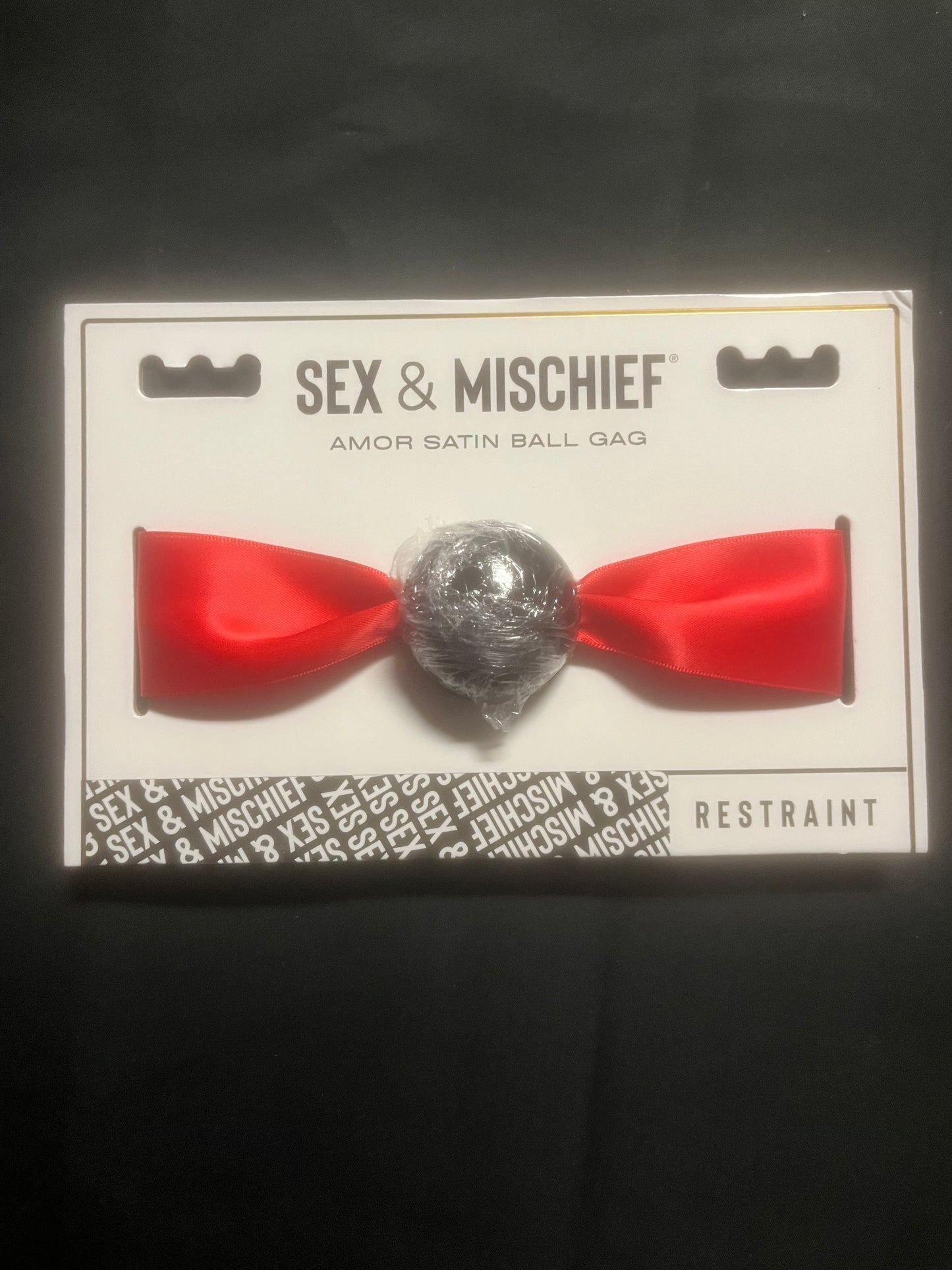 SportSheets Sex & Mischief Amor Satin Ball Gag