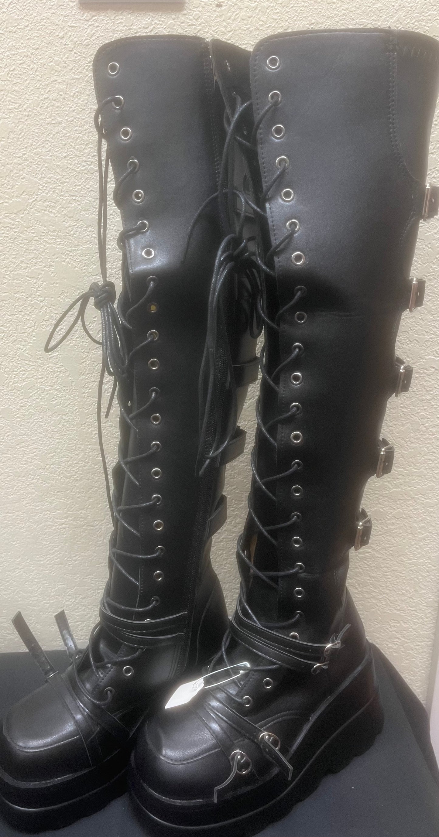 Knee High Flat Platforms