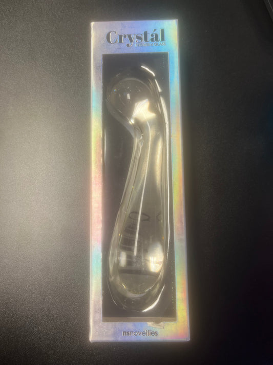 NS Novelties Crystal Premium Glass G-Spot Wand in Clear