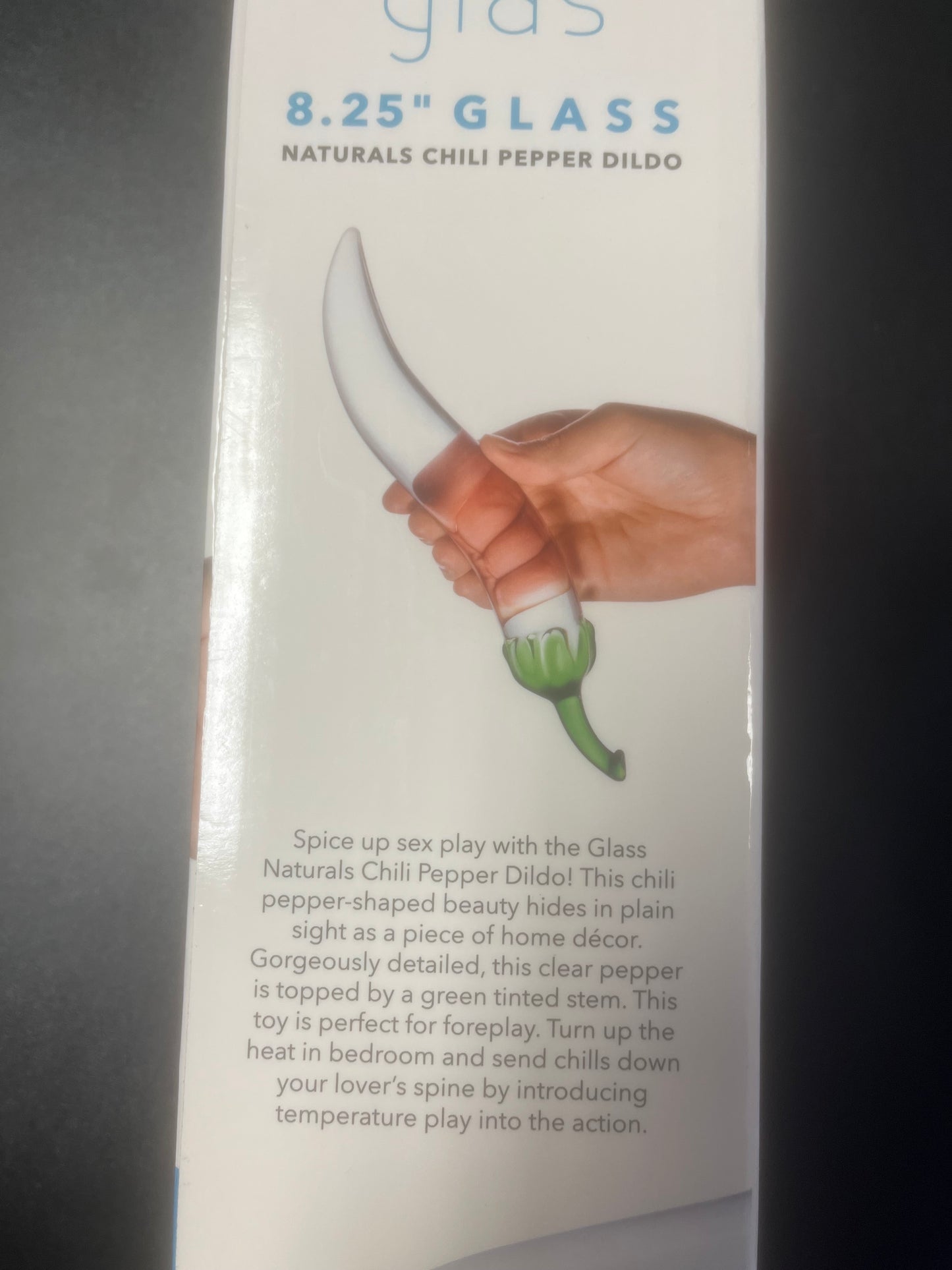 Glass Naturals Chili Pepper Glass Dildo