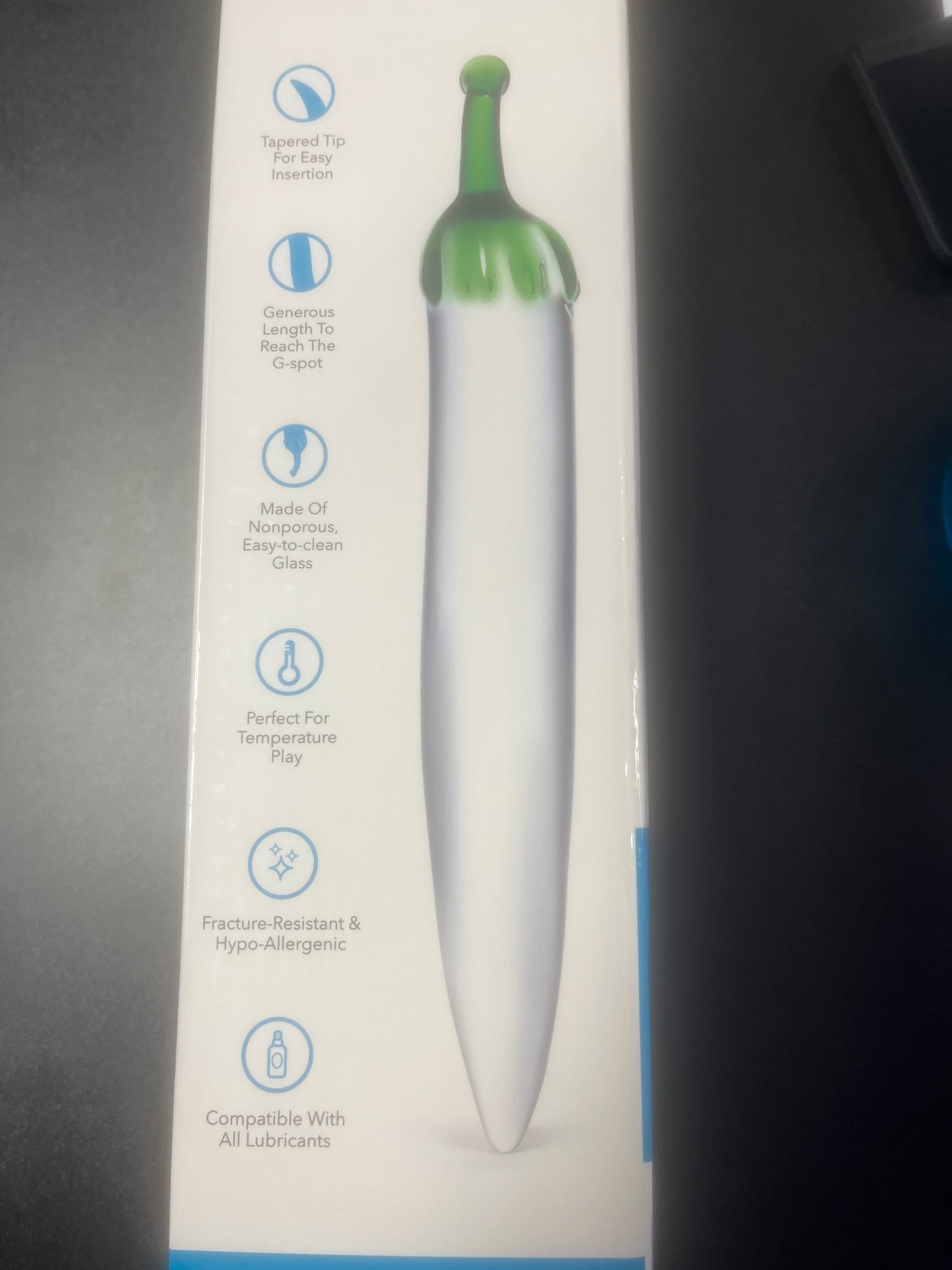 Glass Naturals Chili Pepper Glass Dildo