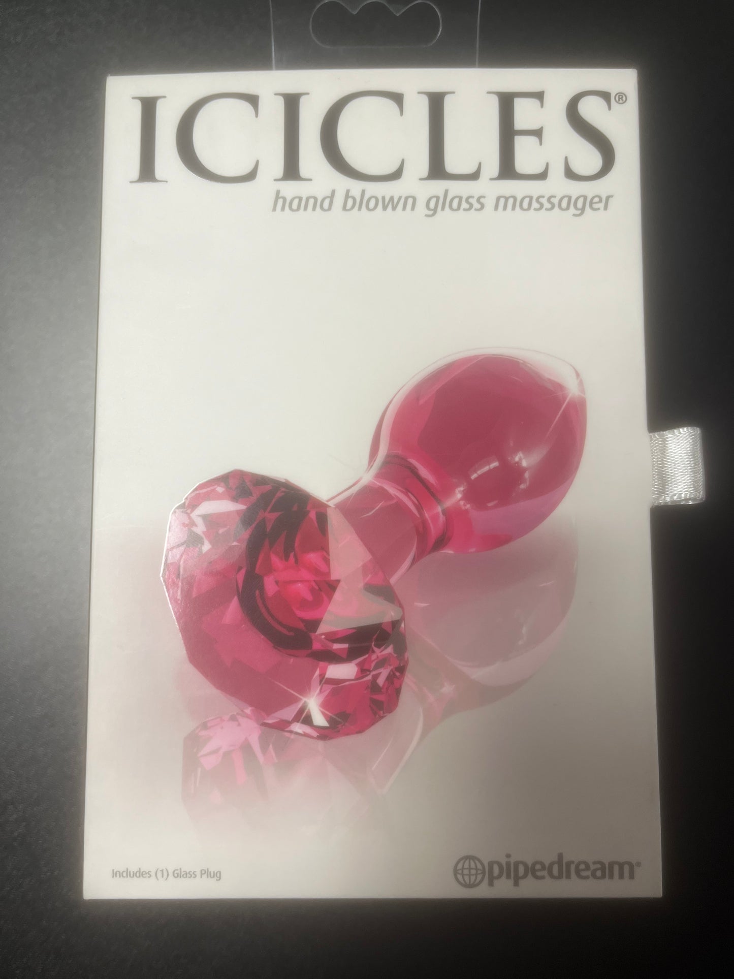 Icicles No. 79 Glass Plug in Pink