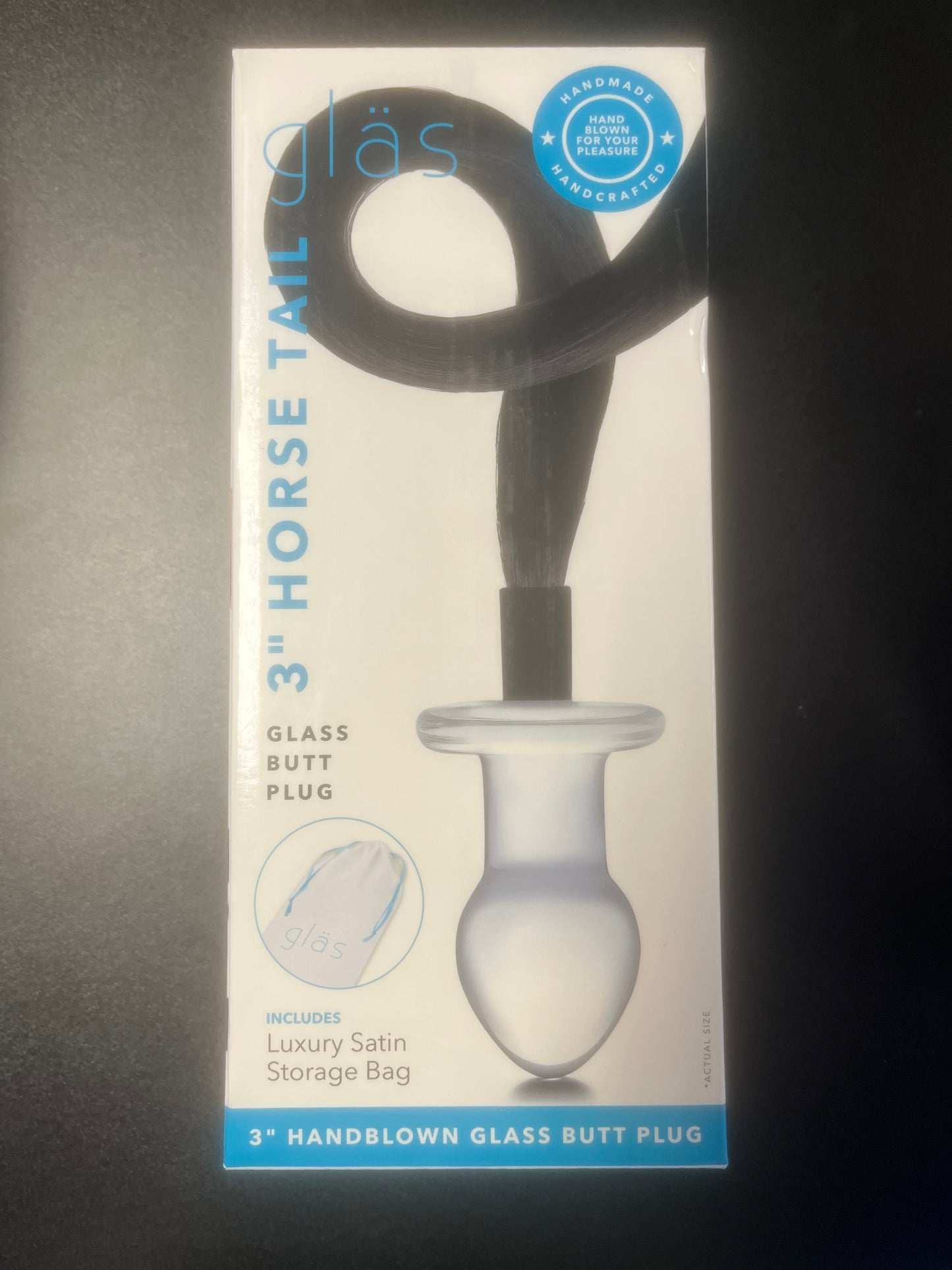 gläs Horse Tail Butt Plug