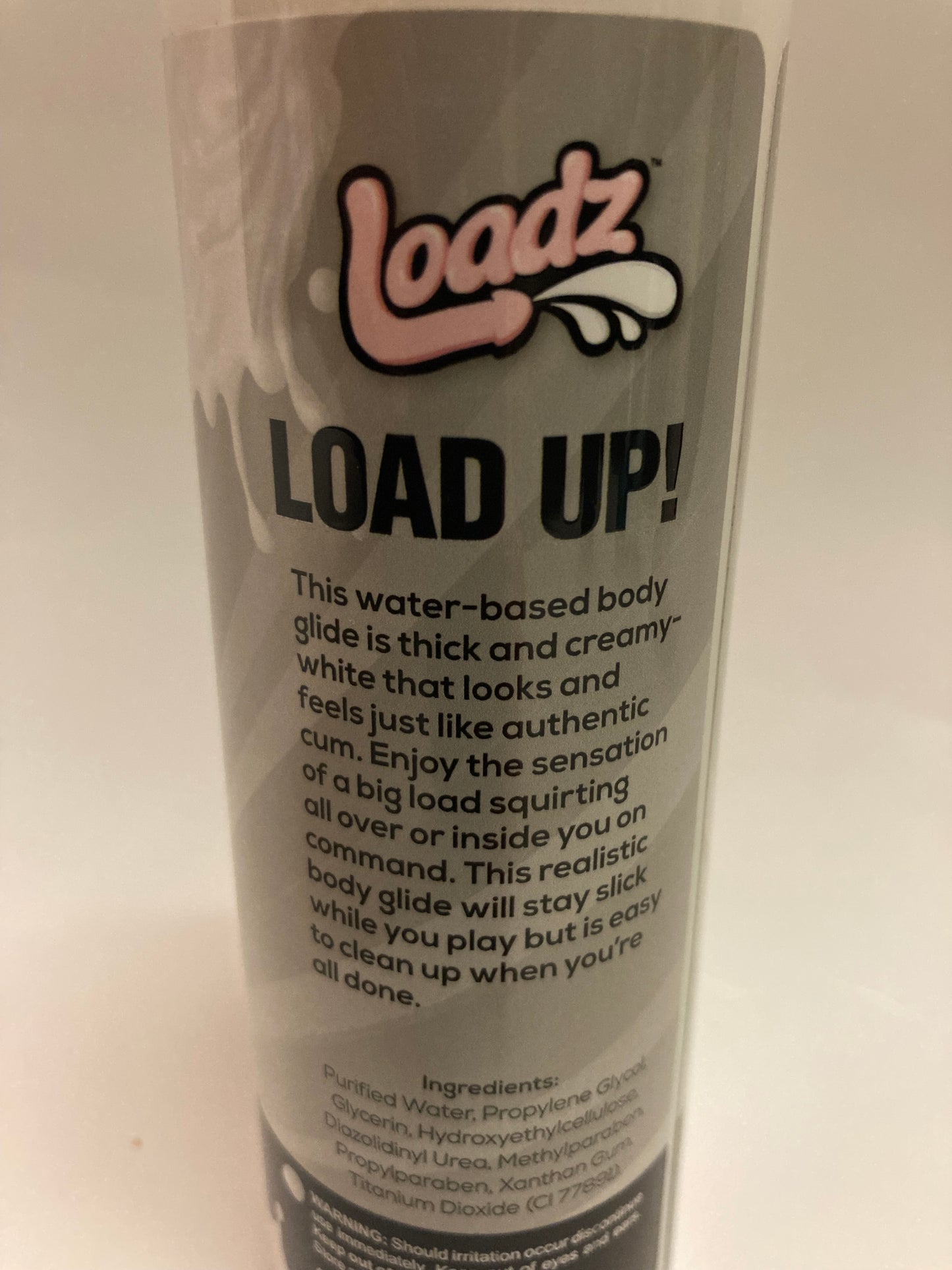 Loadz Cum Load Unscented Water Based Lube in 8oz/236ml