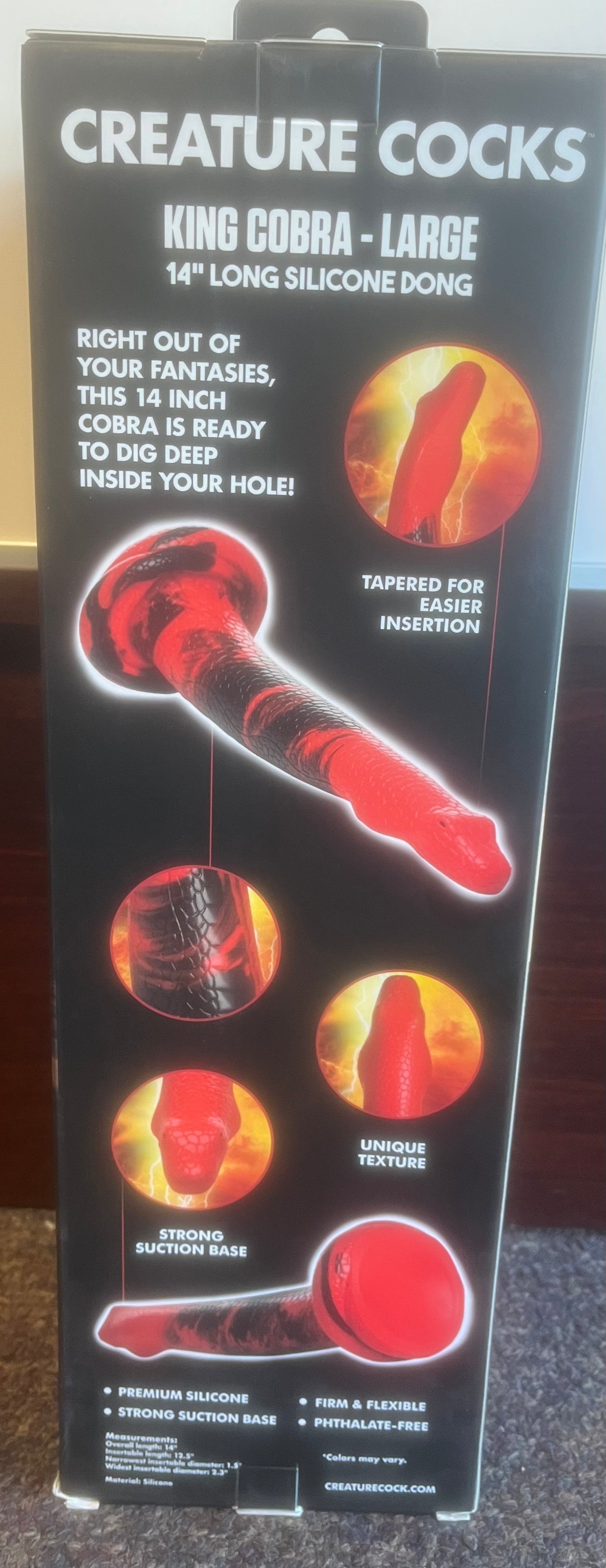 Creature Cocks King Cobra Large Silicone Dildo