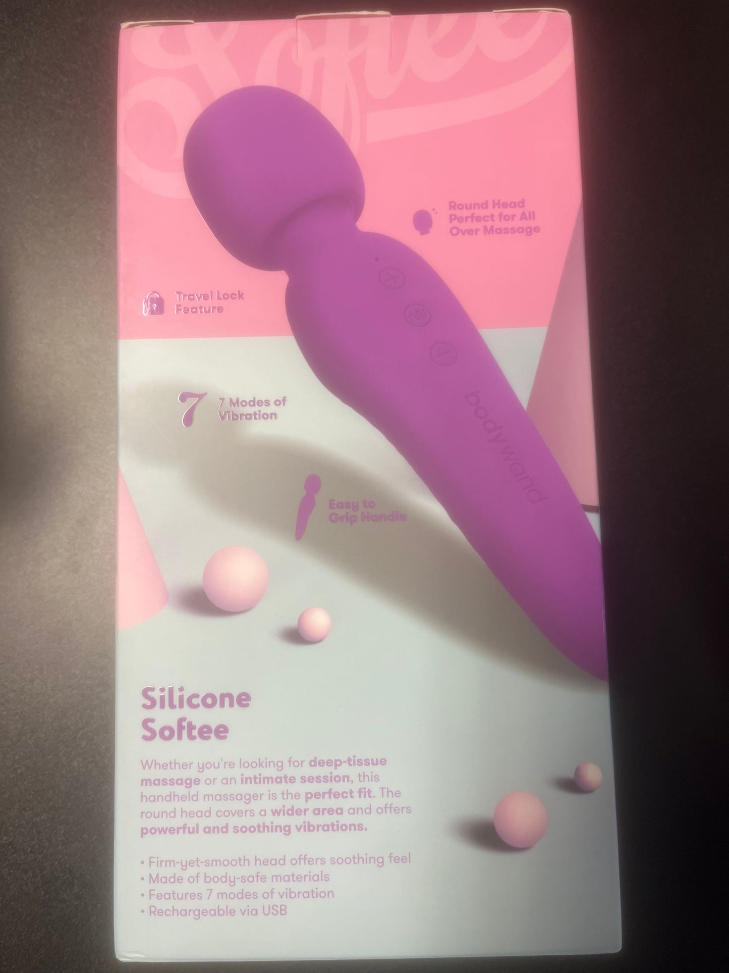 BodyWand Softee Silicone Wand in Purple