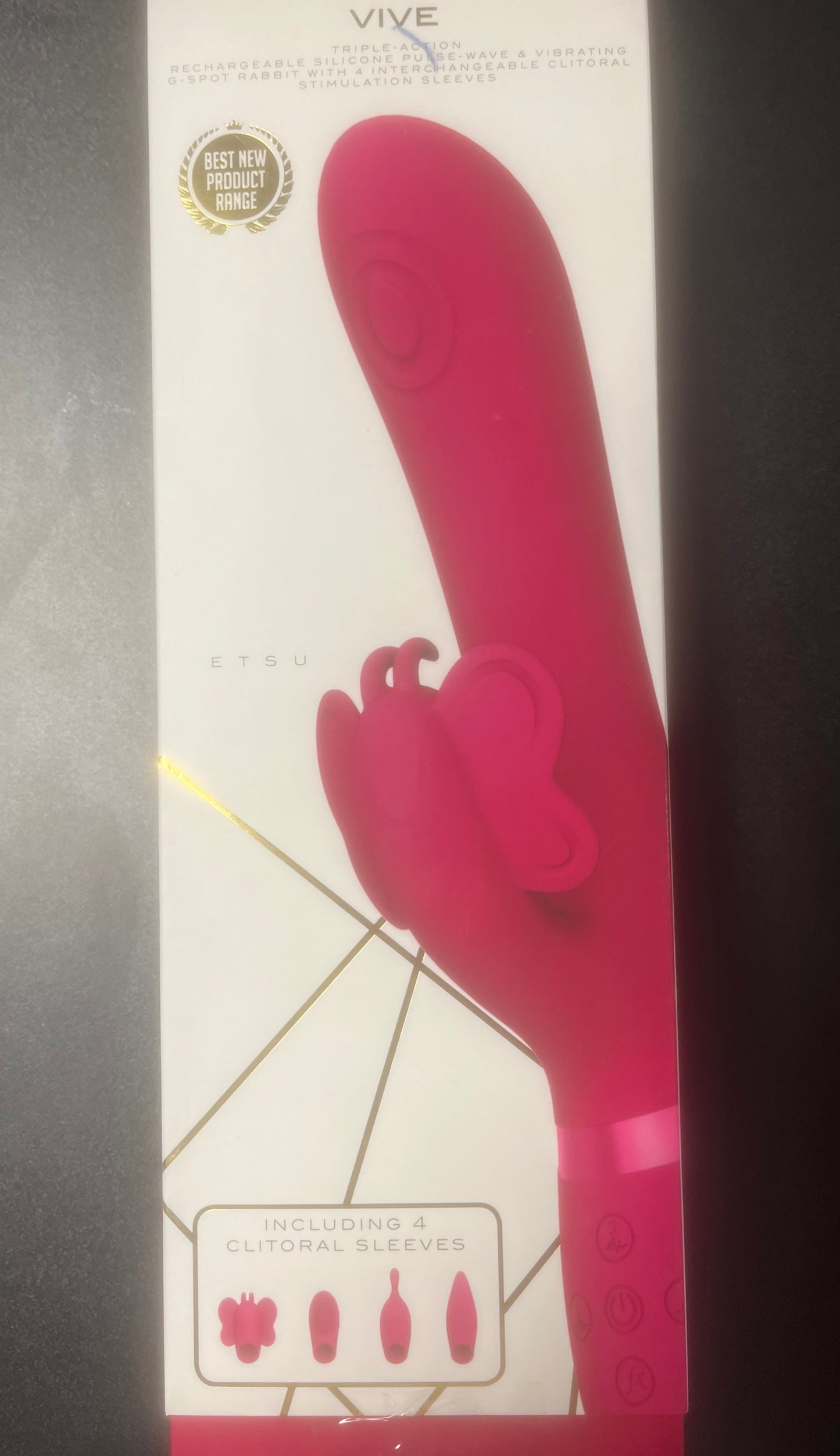 Vive Etsu Interchangeable Pulse Wave Rabbit Vibe