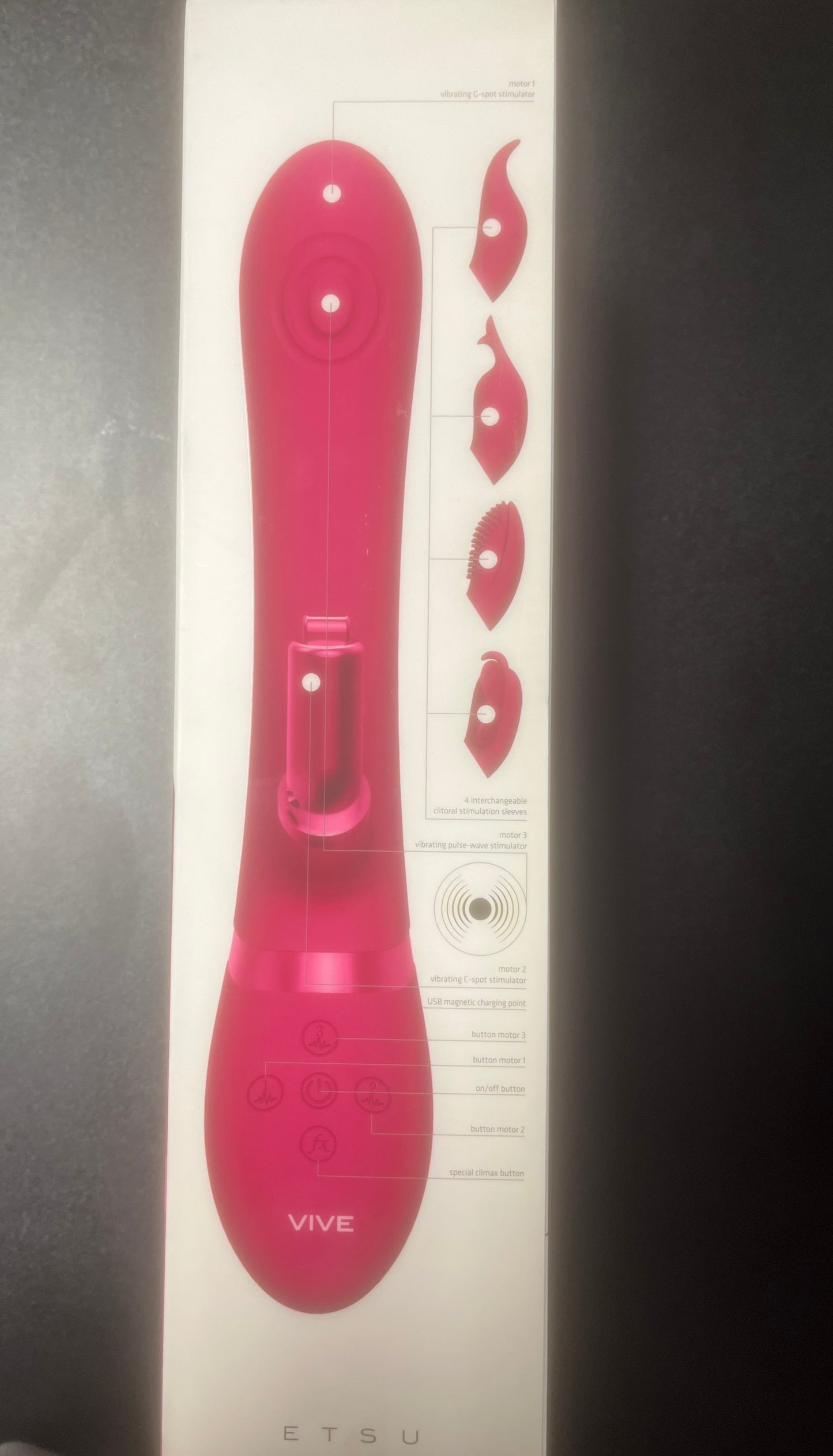 Vive Etsu Interchangeable Pulse Wave Rabbit Vibe