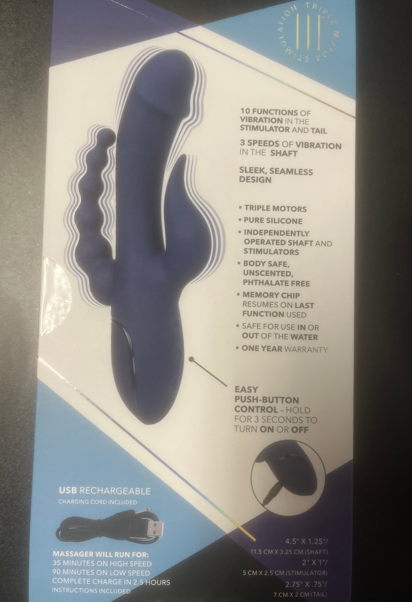 Calexotics Triple Orgasm Triple Stimulation Vibe
