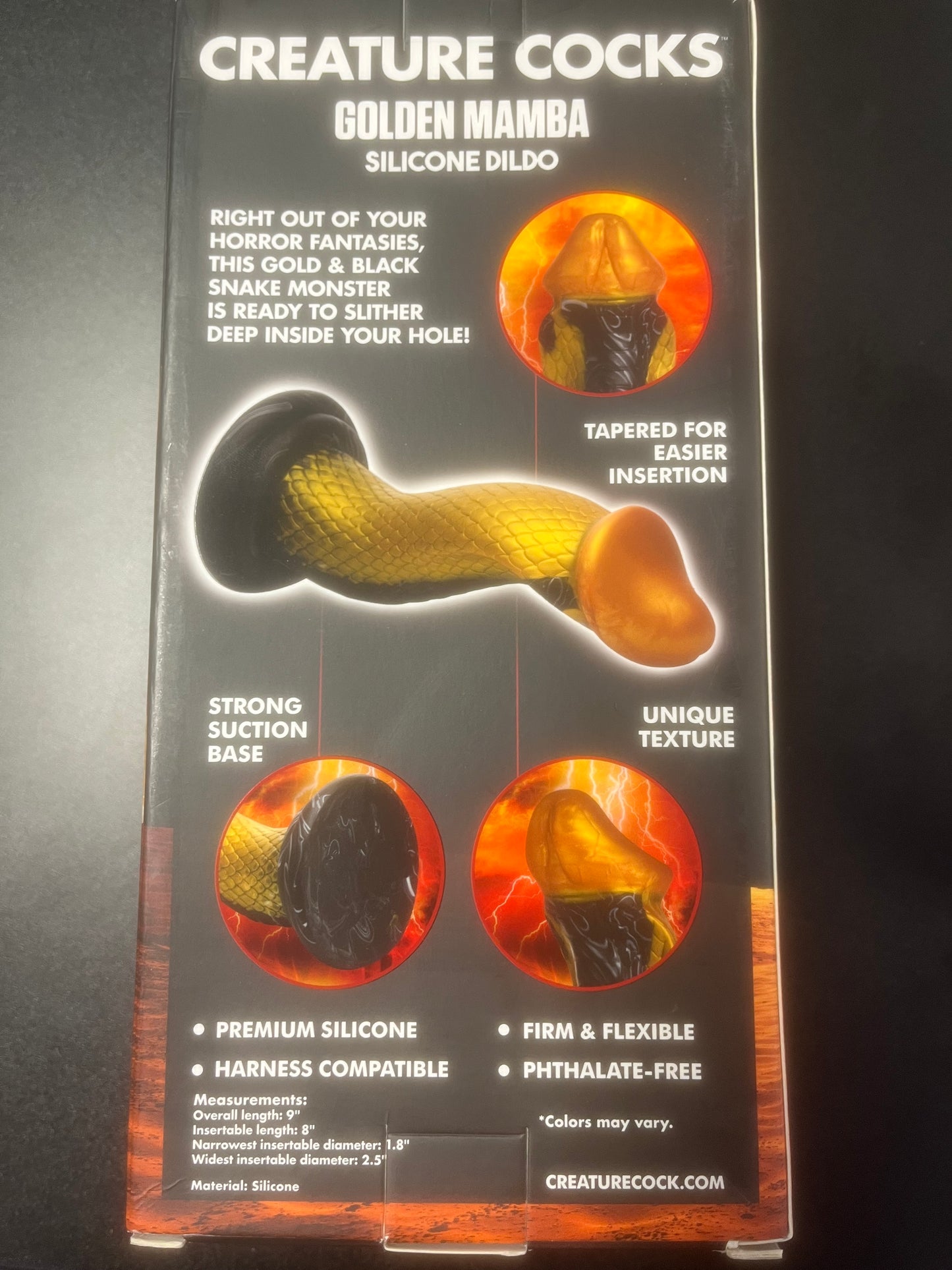 Creature Cocks Golden Mamba Silicone Dildo