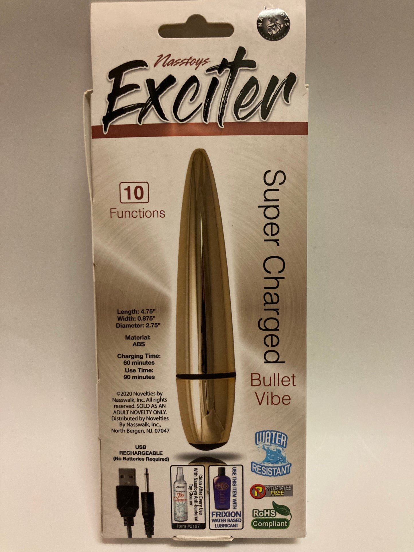 NassToys Exciter Super Charged Rechargeable Bullet Vibe