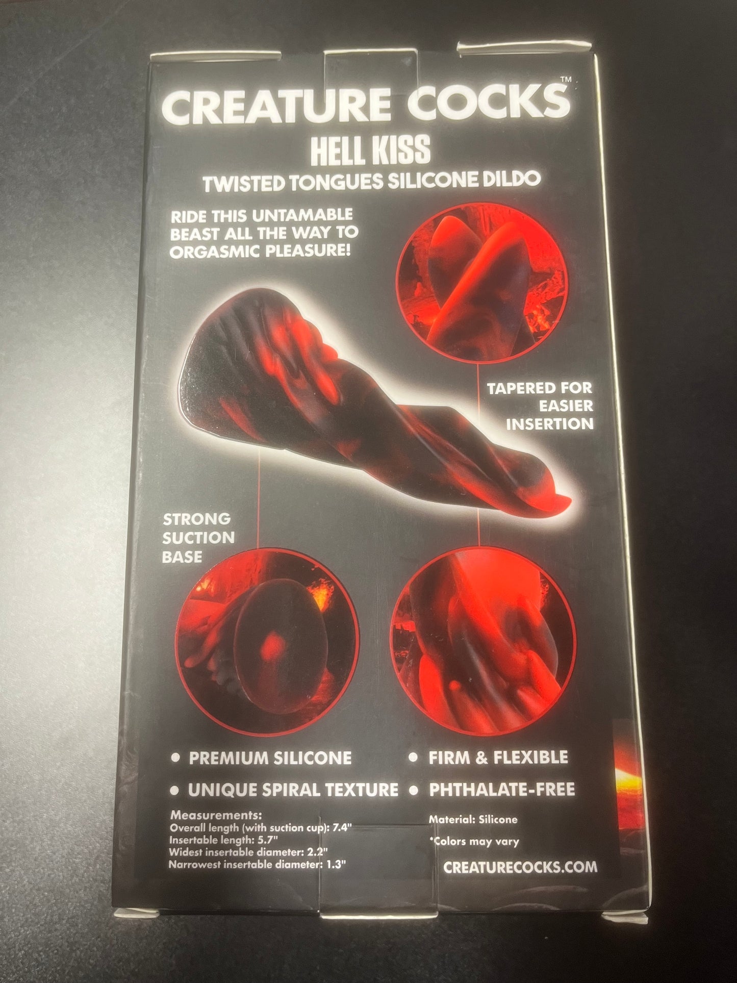 Creature Cocks Hell Kiss Twisted Tongues Dildo