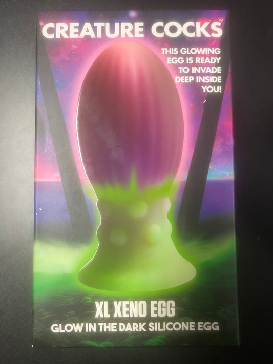 Creature Cocks XL Xeno Glowing Silicone Egg
