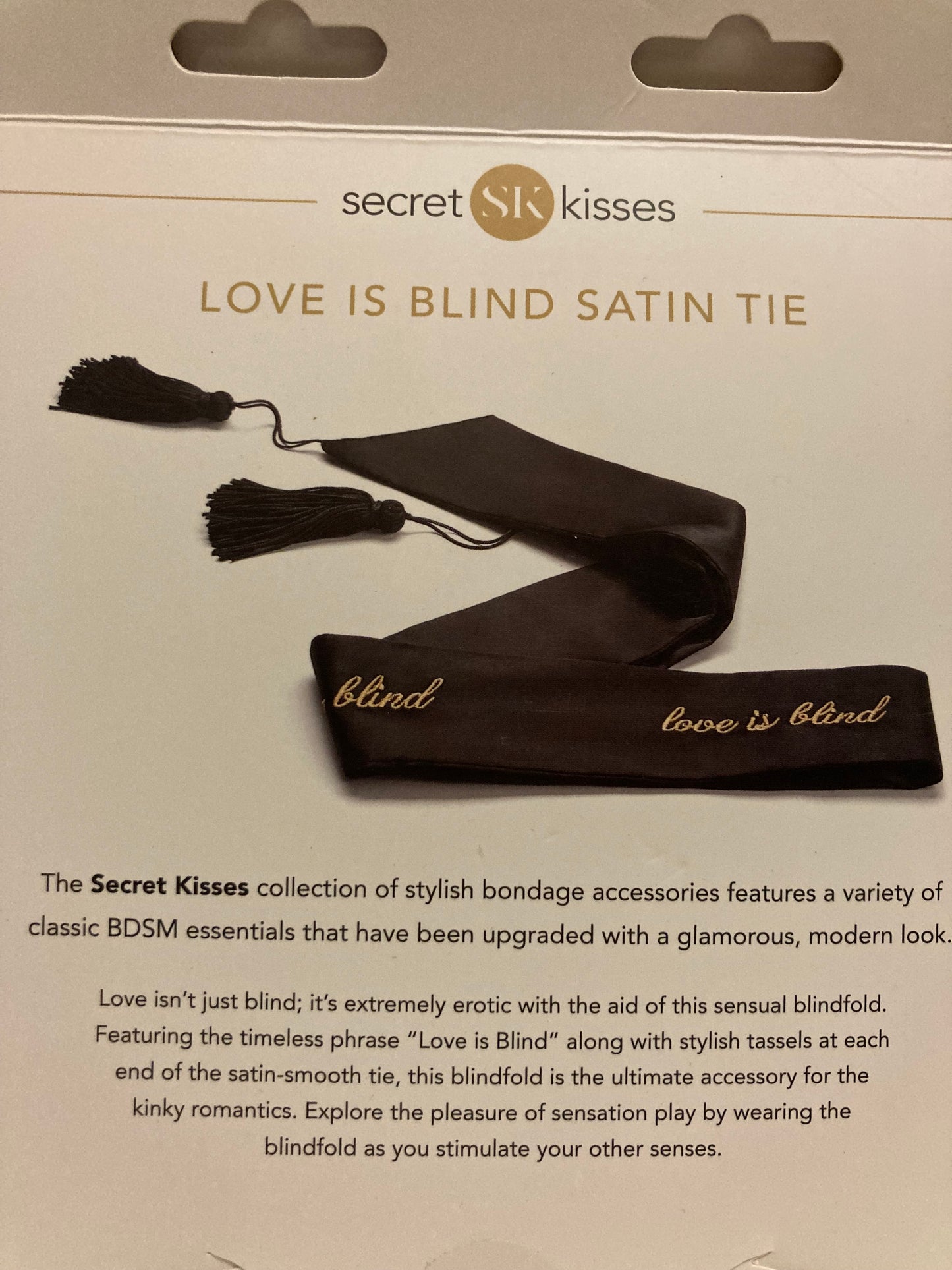 Secret Kisses Love Is Blind Satin Tie