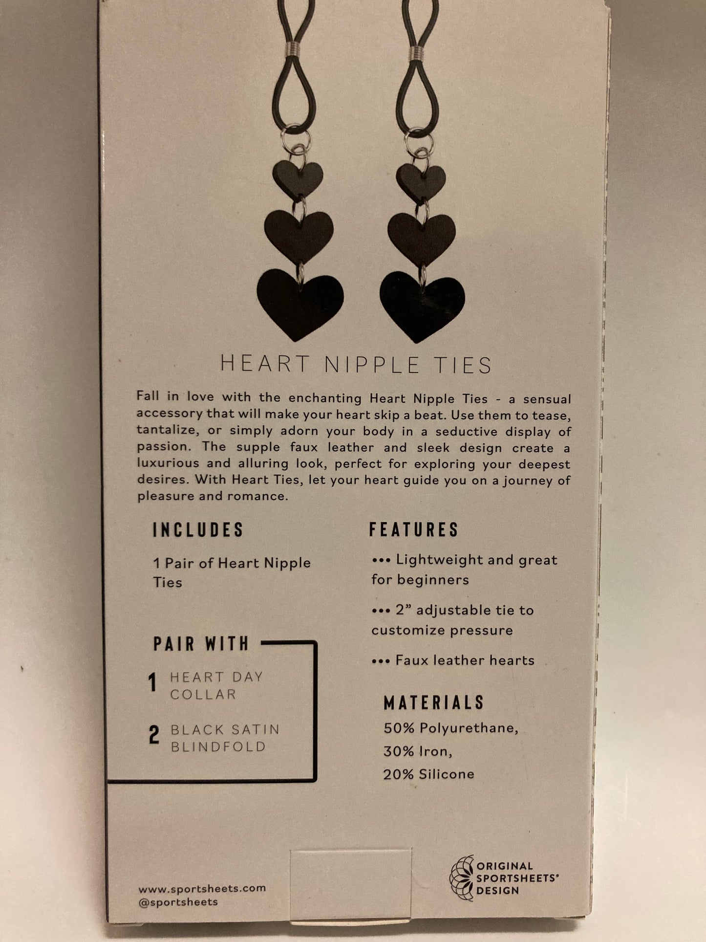 Sex & Mischief Heart Nipple Ties
