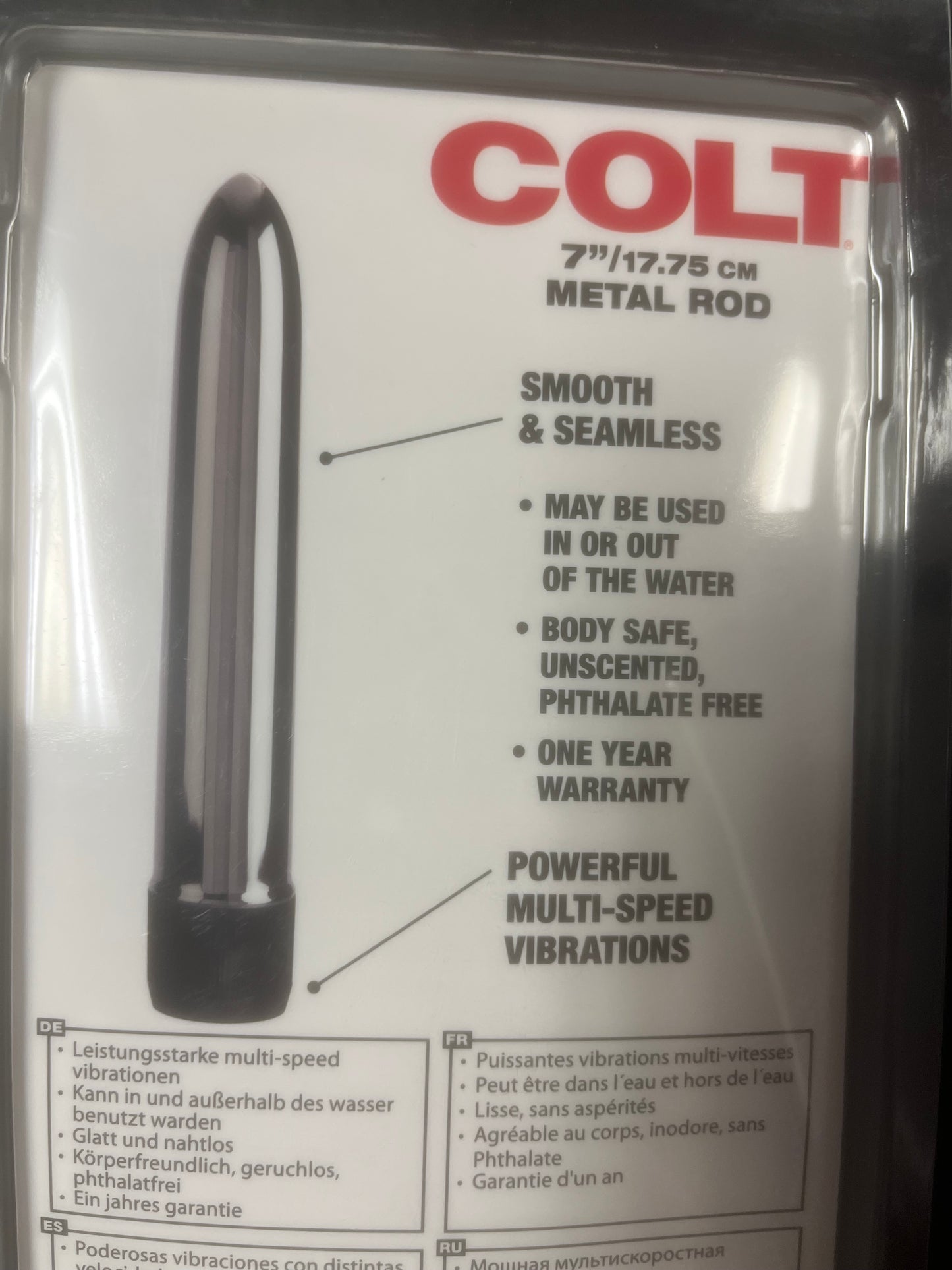CalExotics Colt 7 Inch Metal Rod Vibe