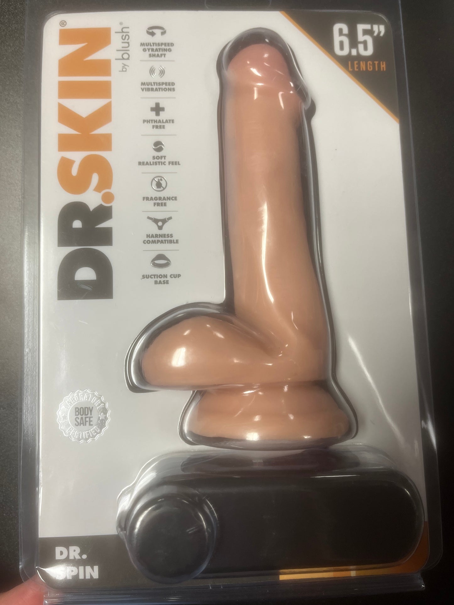 Blush Dr. Spin 6 Inch Gyrating Realistic Dildo
