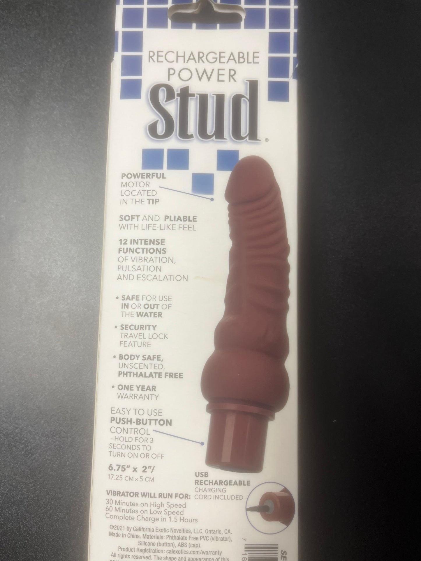 Calexotics Power Stud Rechargeable Curvy Vibe