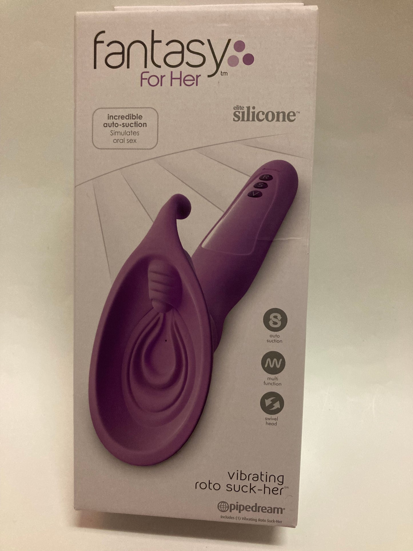 Pipedream Fantasy For Her Vibrating Roto Suck-Her in Purple