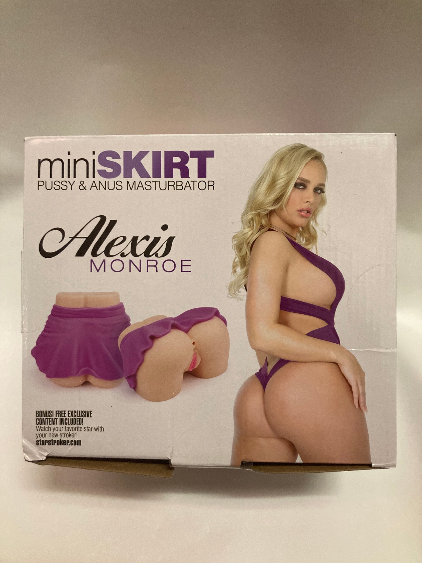 Alexis Monroe Mini Skirt Pussy & Anus Masturbator