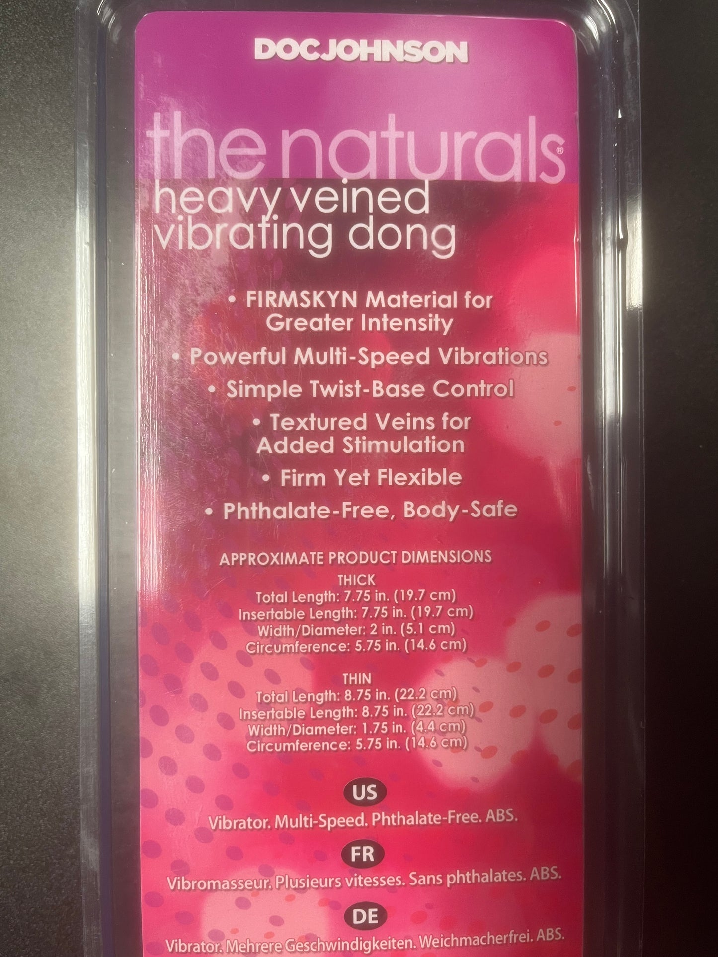 Doc Johnson Heavy Vein Thick Vibrating Dildo