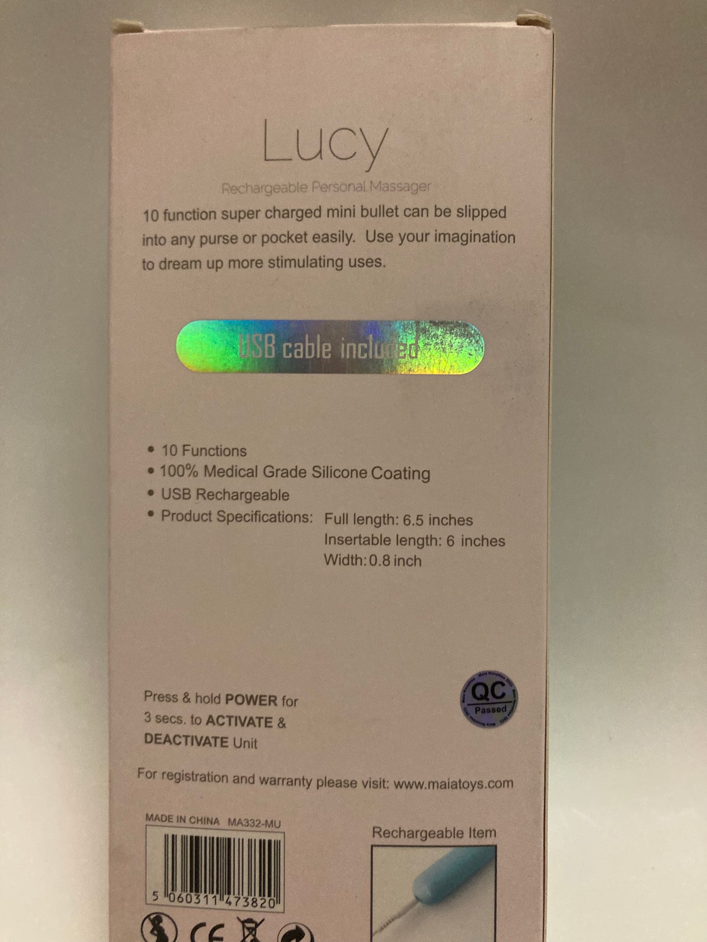Trippy Toys Lucy Rechargeable Slim Vibe