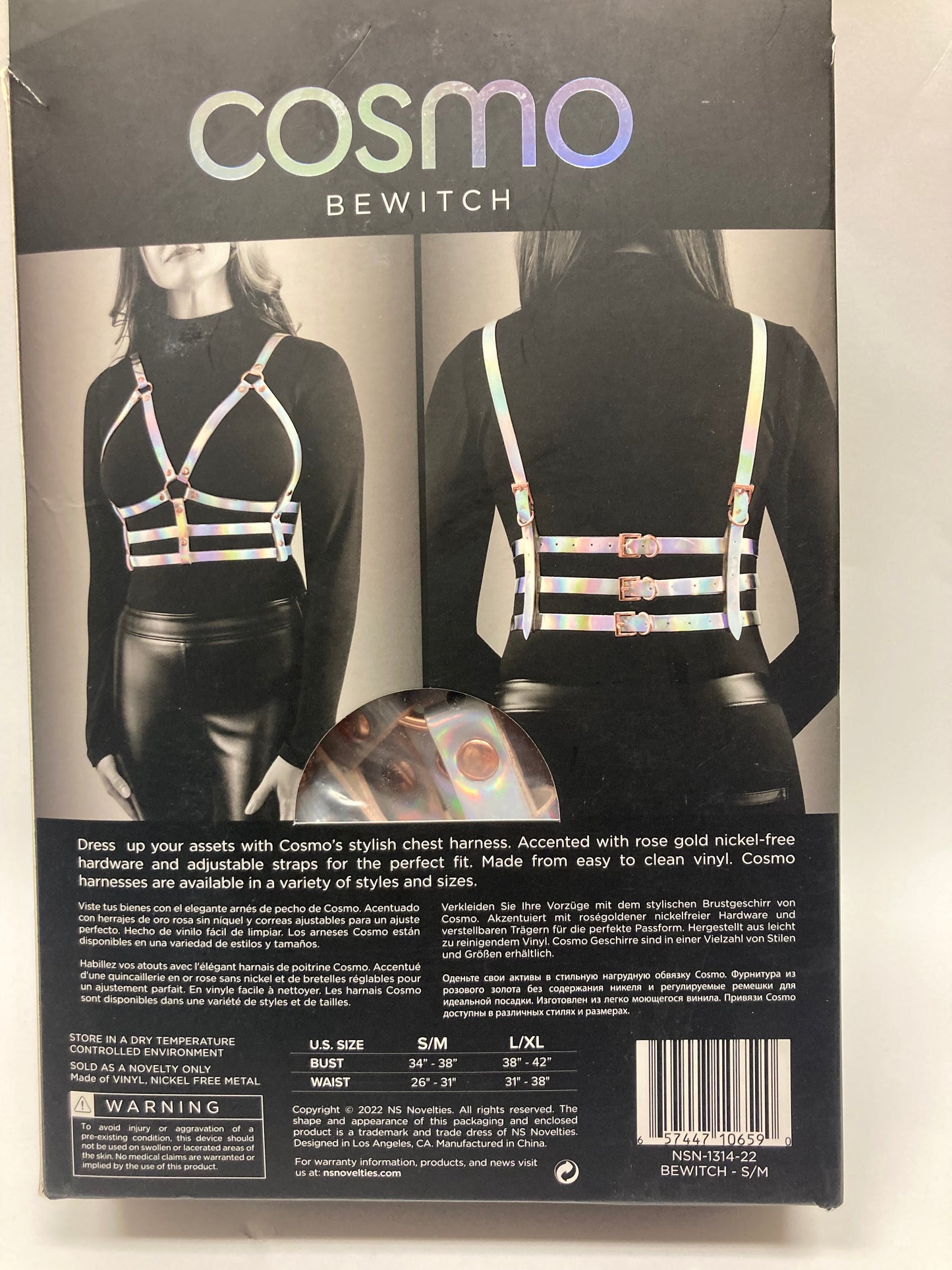 NS Novelties Cosmo Bewitch Harness in S/M
